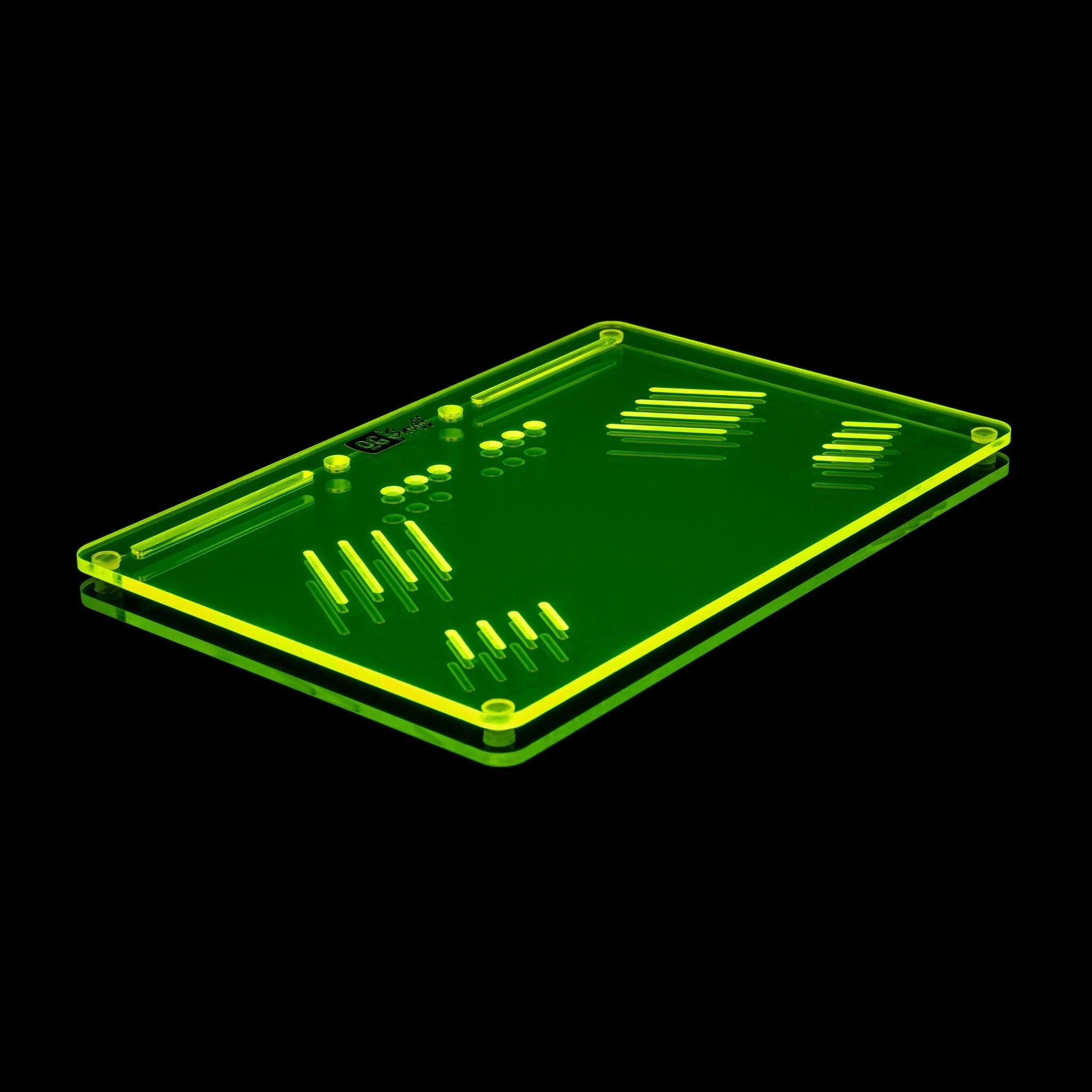 OG SNUFF Platter Board – Großes Snuff Board für Vielseitige Nutzung – 8 Rillen & 8 Vertiefungen -  from DieBallerei