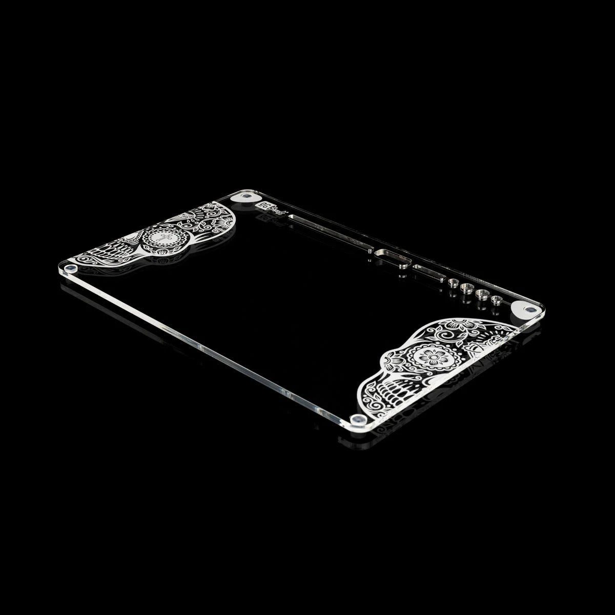 OG SNUFF „Tag der Toten“ – XXL Rolltablett / Snuff Board – Mit gravierten Totenkopf-Designs -  from DieBallerei