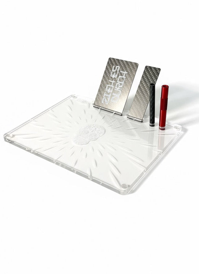 💀 OG SNUFF XXL SET Snuff Board „Skull Head“ – Präzision trifft Style – Leuchtendes Skull-Design 💀