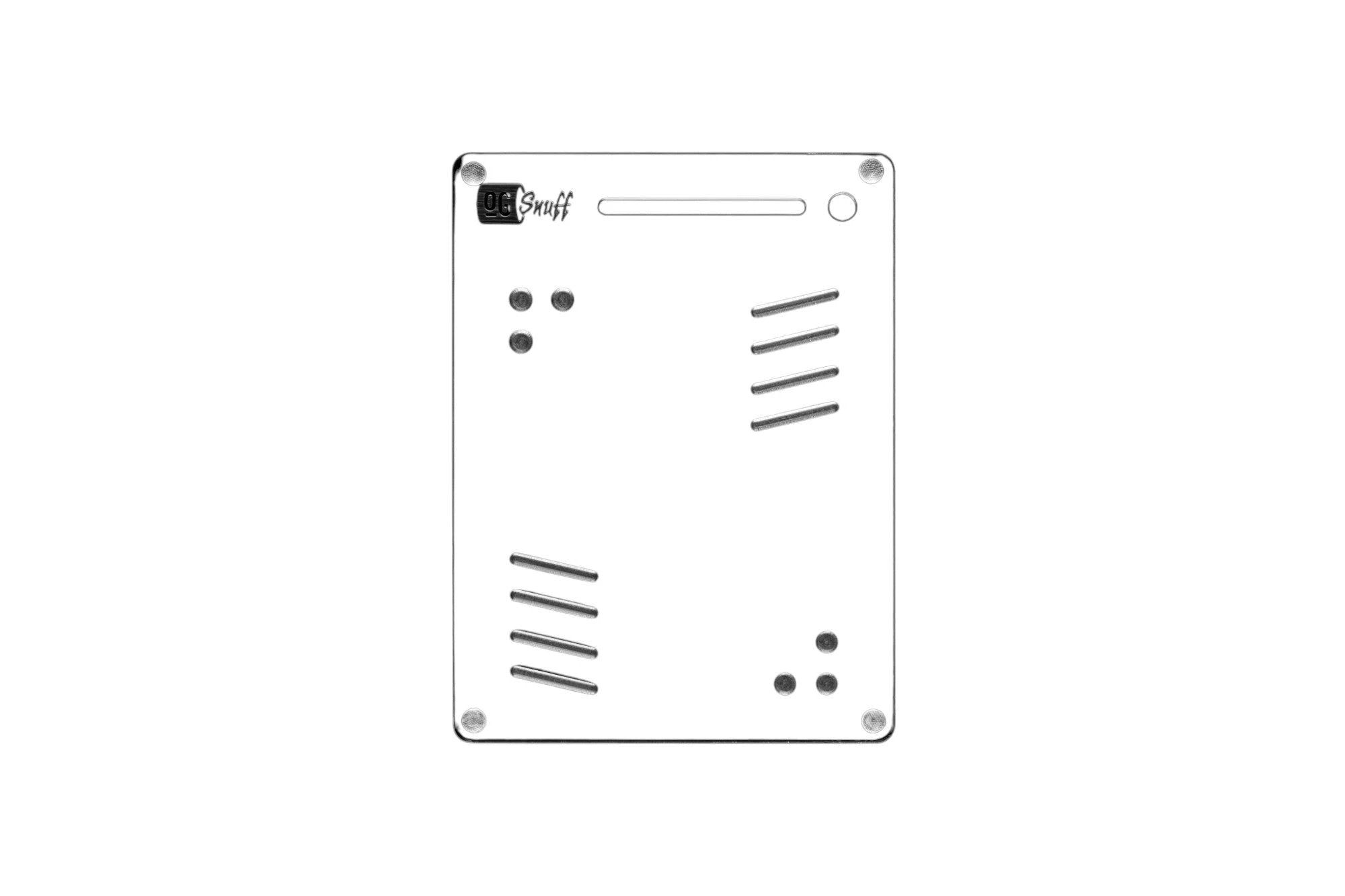 OG SNUFF Snuff Board Tablet – 8 Rillen & 6 Vertiefungen – UV-Reaktive Farboptionen -  from DieBallerei