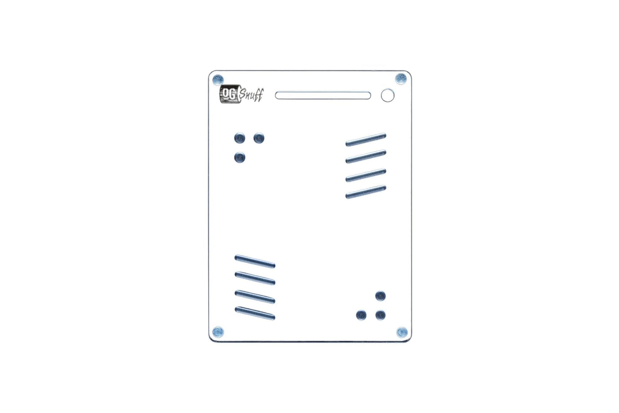 OG SNUFF Snuff Board Tablet – 8 Rillen & 6 Vertiefungen – UV-Reaktive Farboptionen -  from DieBallerei