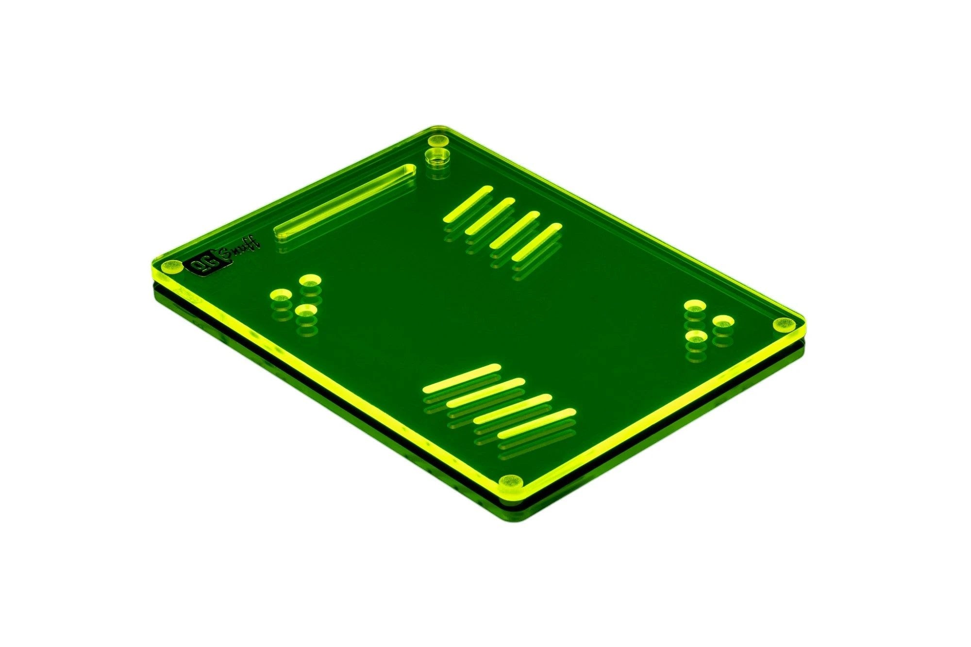 OG SNUFF Snuff Board Tablet – 8 Rillen & 6 Vertiefungen – UV-Reaktive Farboptionen -  from DieBallerei