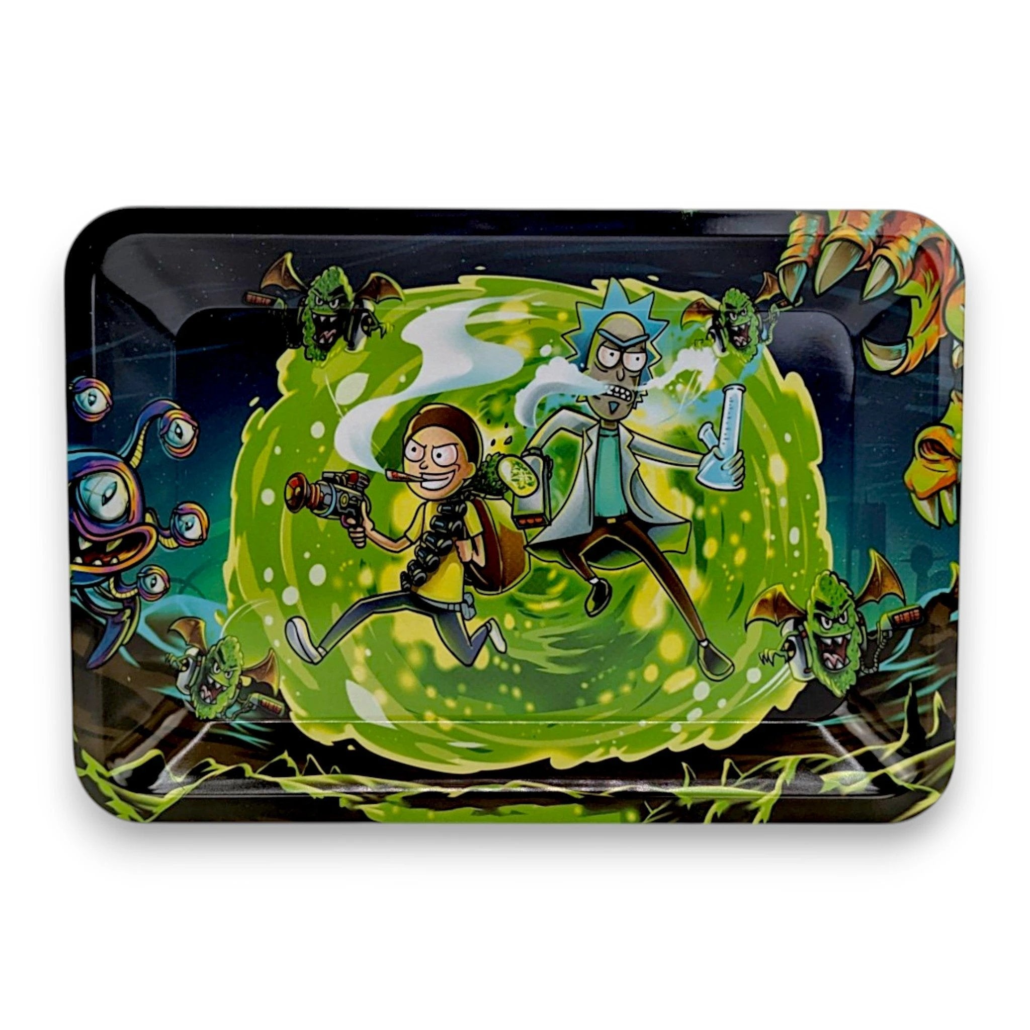 Metalltablett mit Sanches & Smith-Print – Perfekte Bauunterlage / Rolling Tray - Tablett from DieBallerei