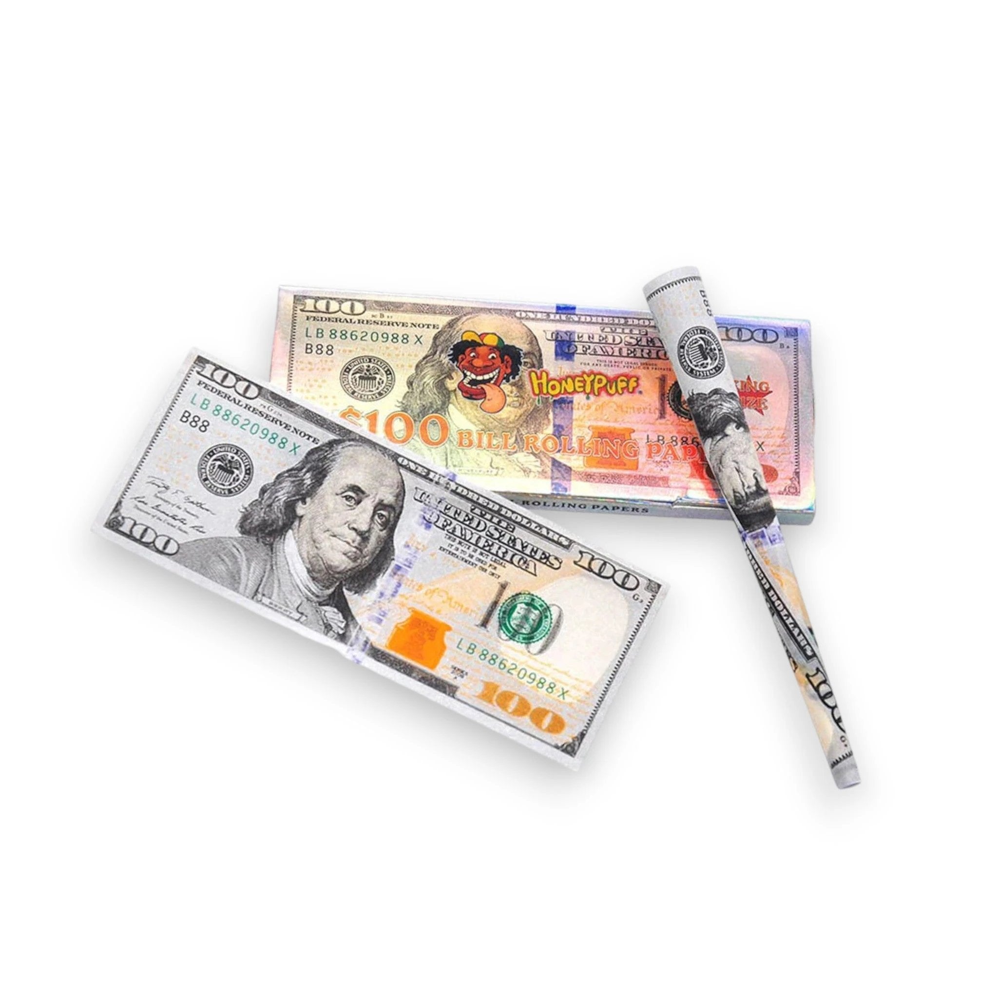 100 Dollar Schein Papers – inkl. Tip-Booklet - Kingsize -  from DieBallerei