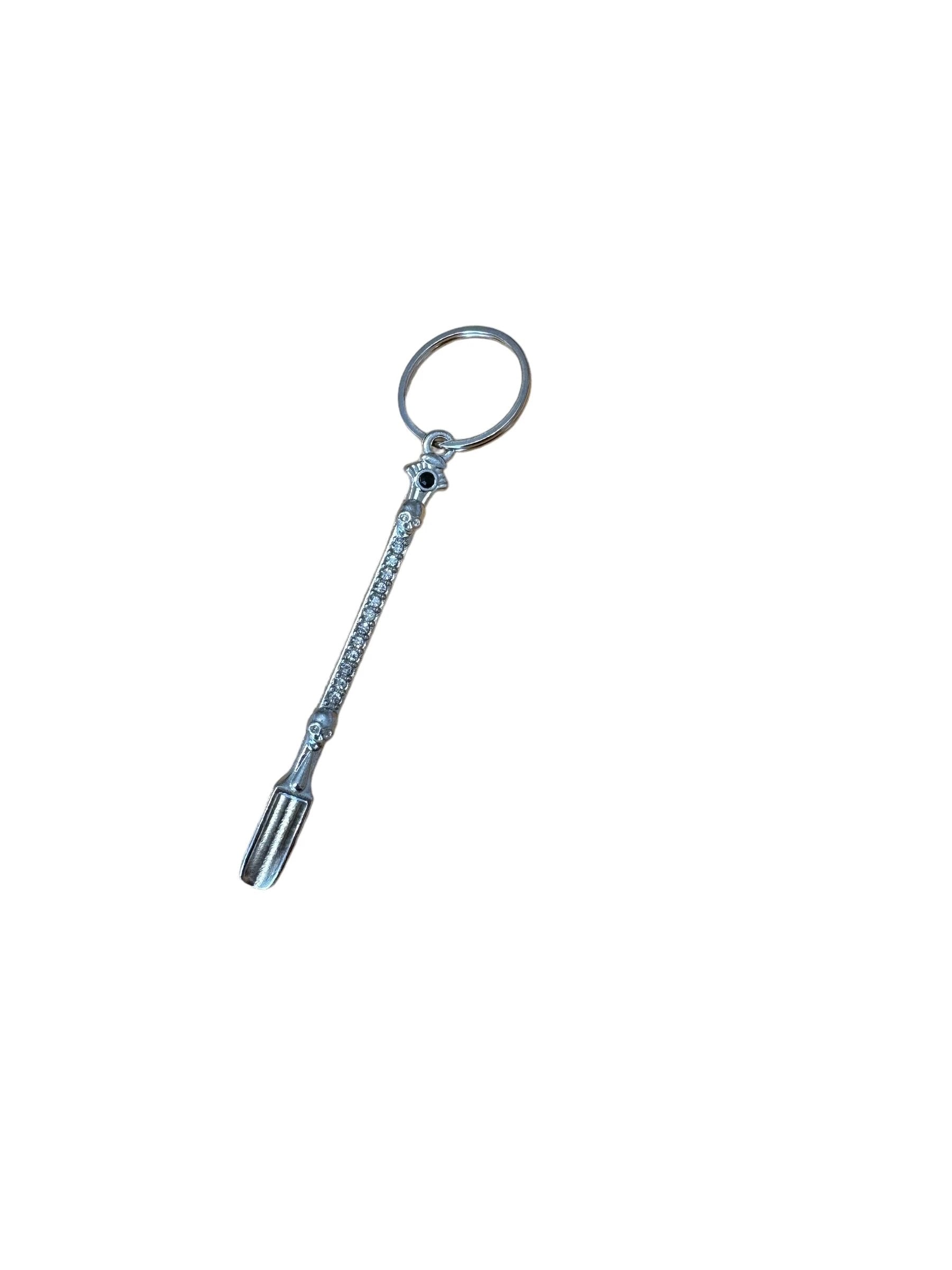 Funkelnder Totenkopf-Löffel mit Strass & Schlüsselanhänger in 4 Farben -  from DieBallerei