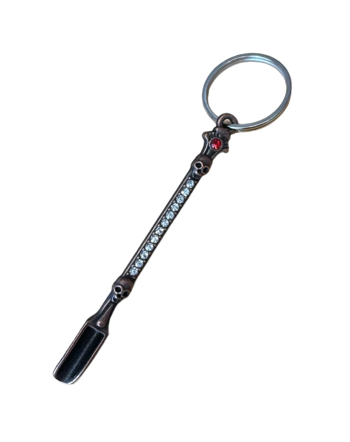 Funkelnder Totenkopf-Löffel mit Strass & Schlüsselanhänger in 4 Farben -  from DieBallerei