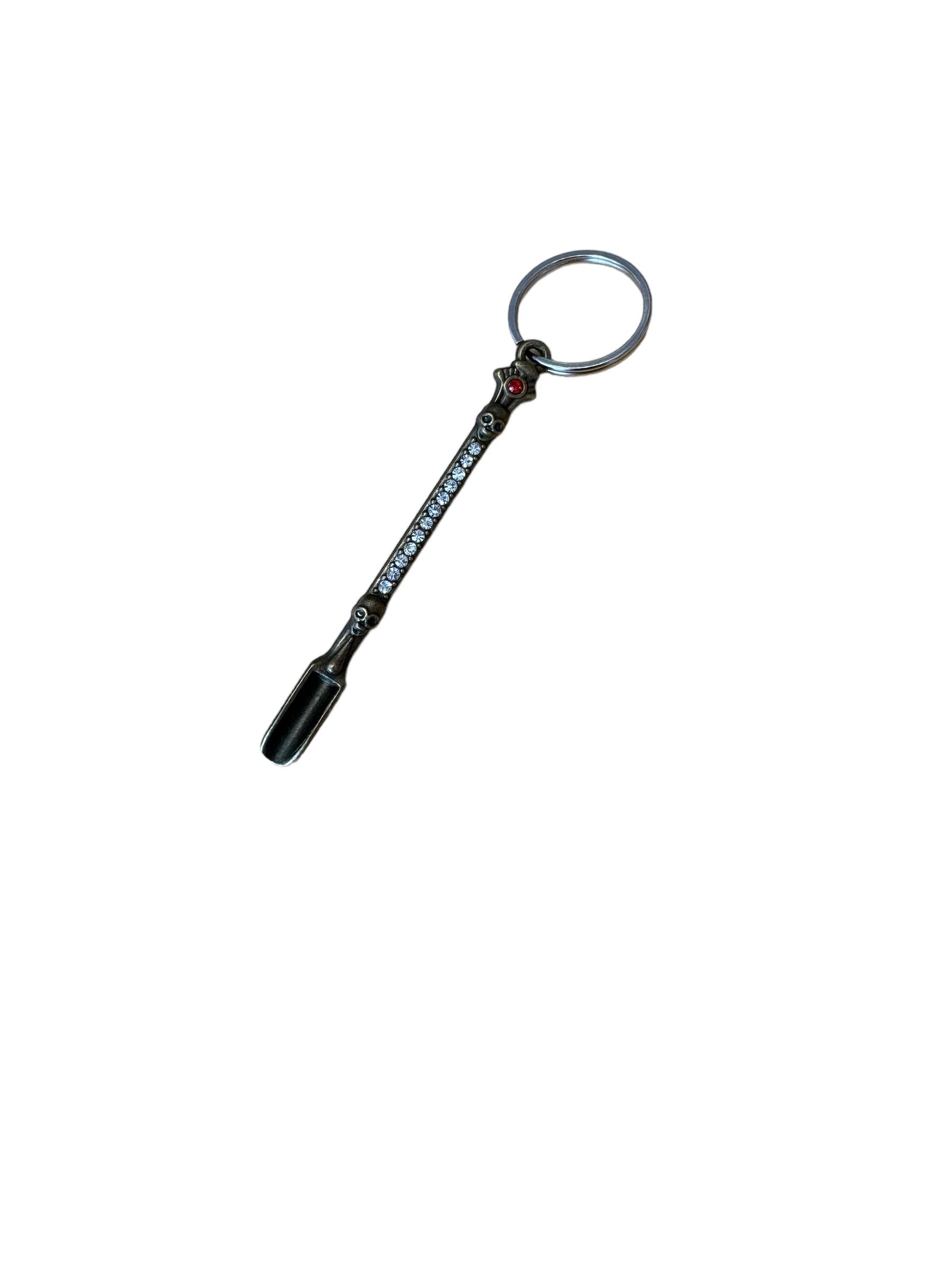 Funkelnder Totenkopf-Löffel mit Strass & Schlüsselanhänger in 4 Farben -  from DieBallerei
