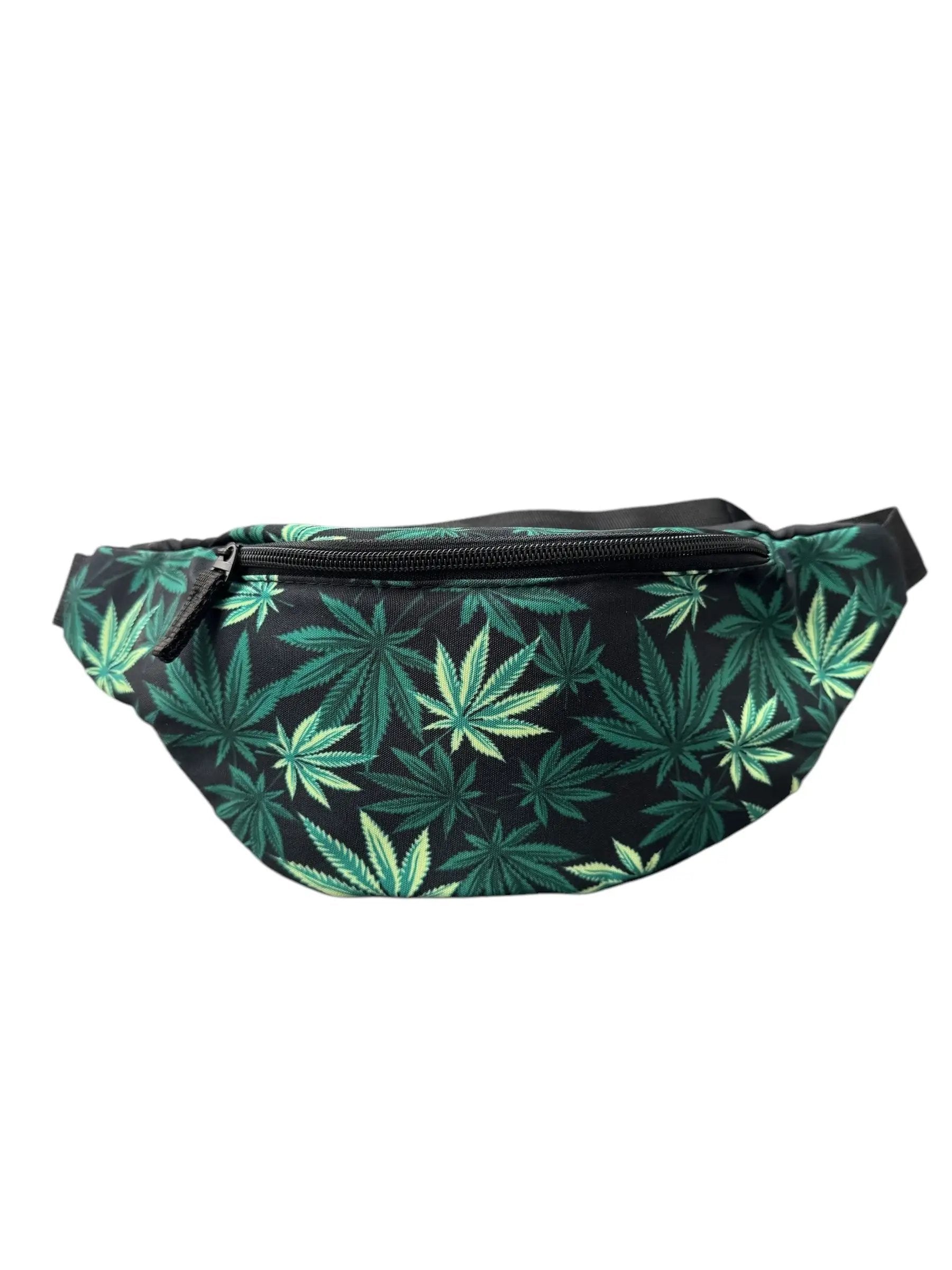 Bauchtasche/Cross-Body Bag mit Hanfblatt-Design – Lässig, praktisch und stylisch -  from DieBallerei