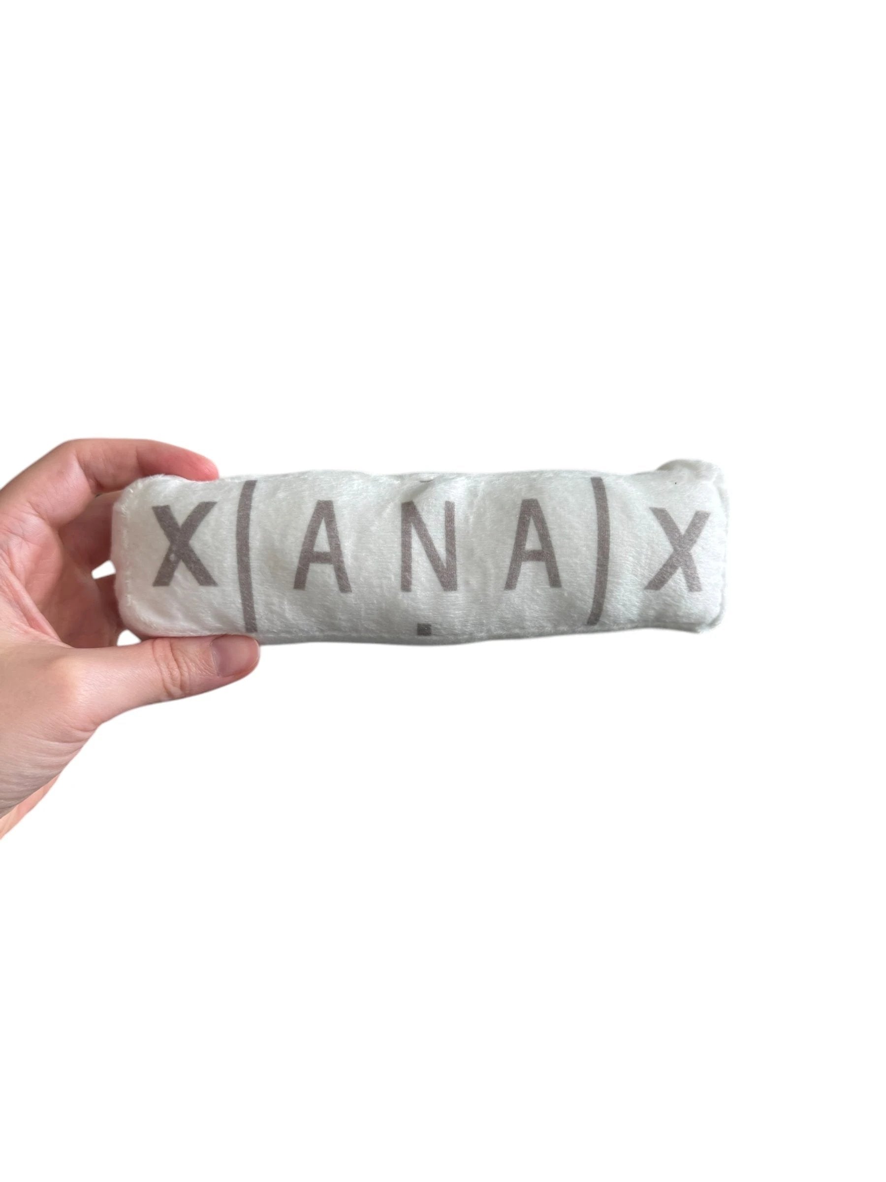 Hundespielzeug – Tablettenform - Xanax, 20cm x 5cm mit Quietsch-Element - Joint from DieBallerei