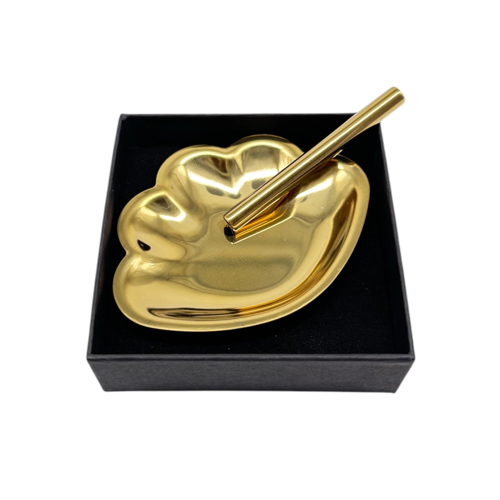 Muschel Metall Brettchen – Edle Ziehunterlage inkl. Röhrchen in Schwarzer Geschenkbox -  from DieBallerei