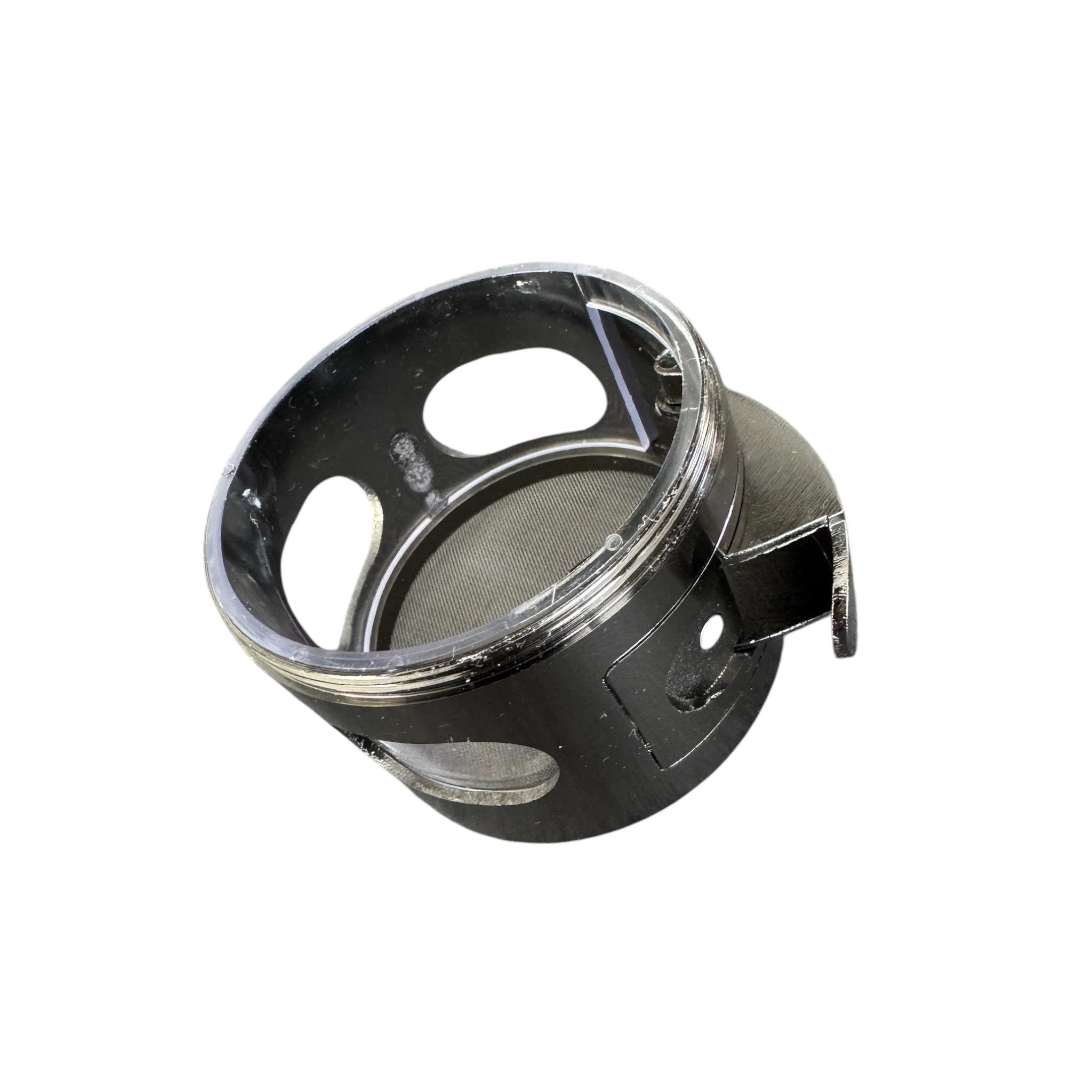 Robuster XL Grinder 60mm – 4-teilig – Anthrazit mit Fenster und seitlicher Klappe - Grinder from DieBallerei