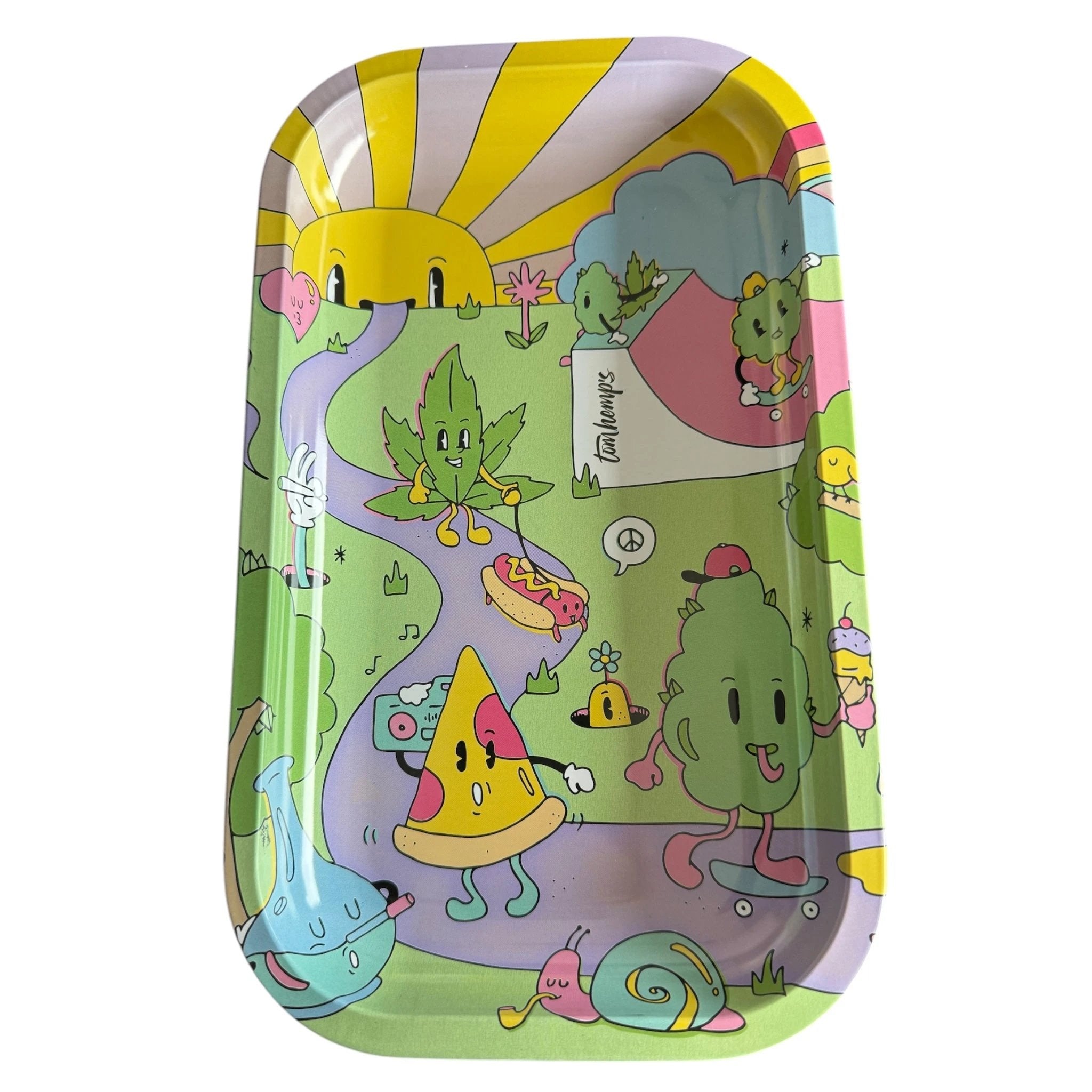 Tom Hemps Small Friends XL Rolling Tray – Weedland -  from DieBallerei