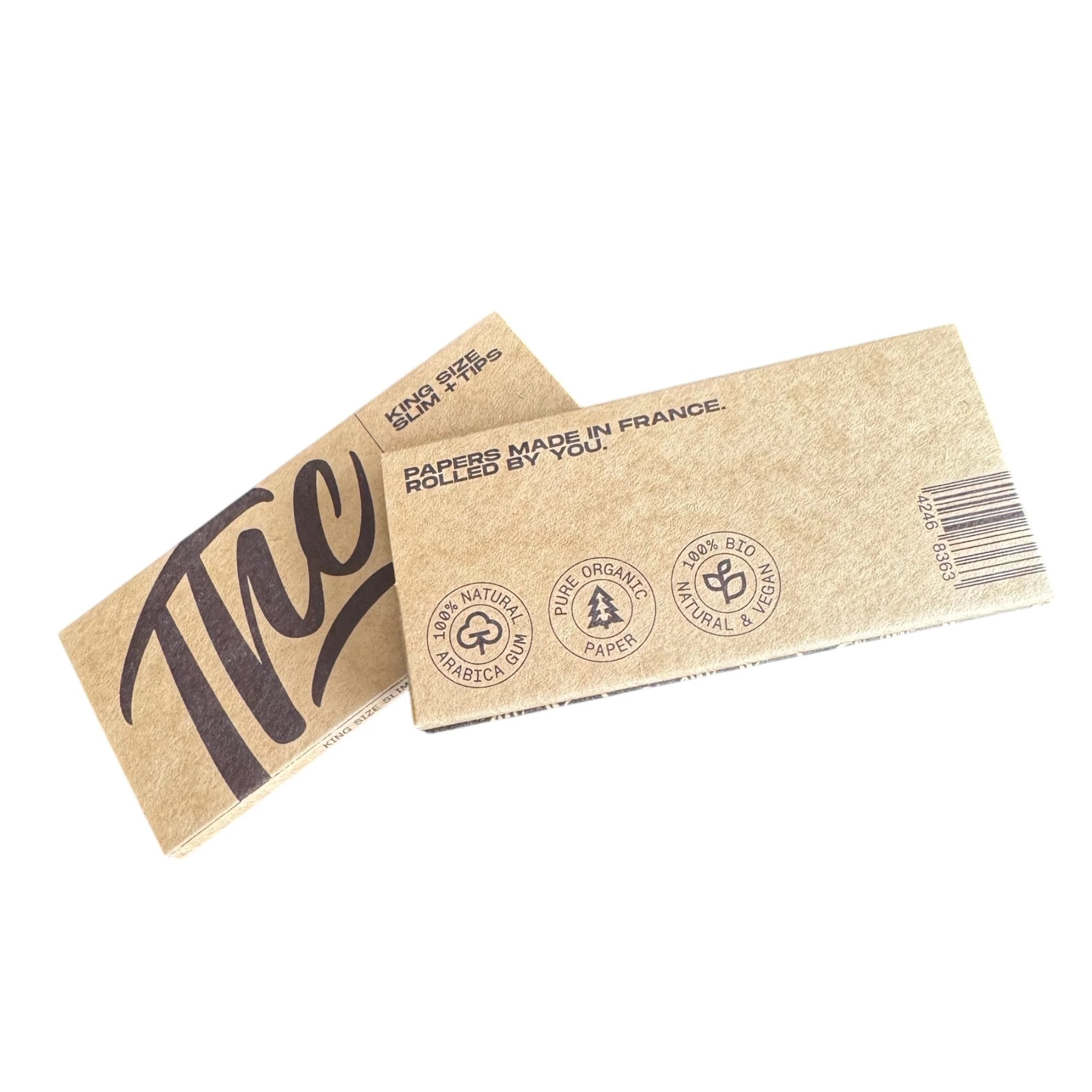 Tom Hemps Berlin KING SIZE SLIM PAPERS MIT TIPS I UNBLEACHED I Magnetic Closure -  from DieBallerei