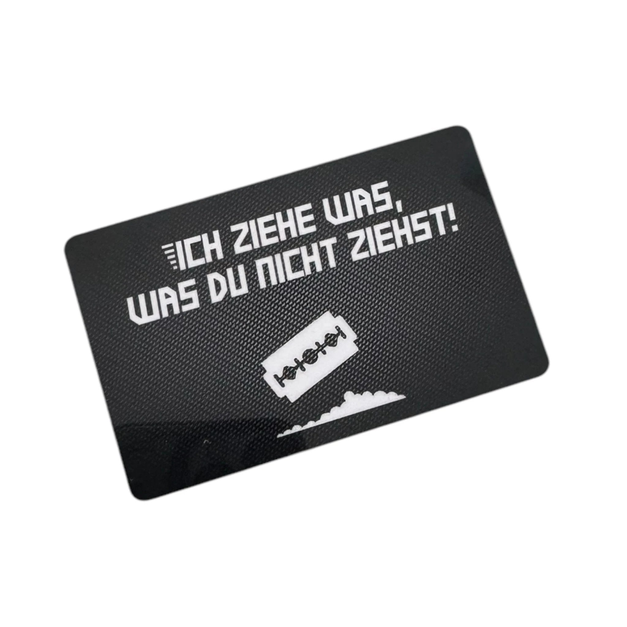 Hack-Karte „Ich ziehe was, was du nicht ziehst!“  im edlen Carbon Look -  from DieBallerei