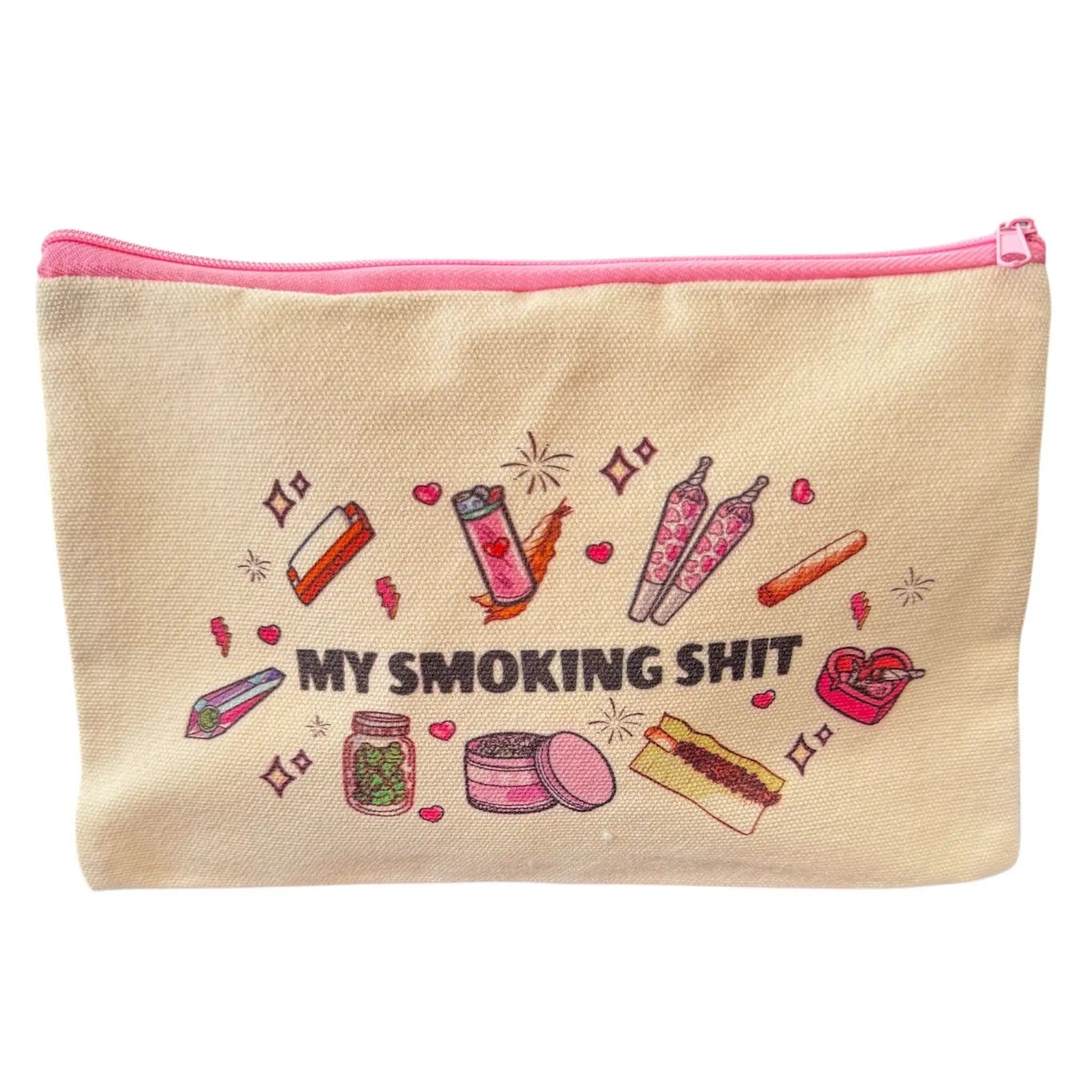 Tasche/Make-Up Bag „My Smoking Shit“ – bunt, frech & ready to stash - from DieBallerei