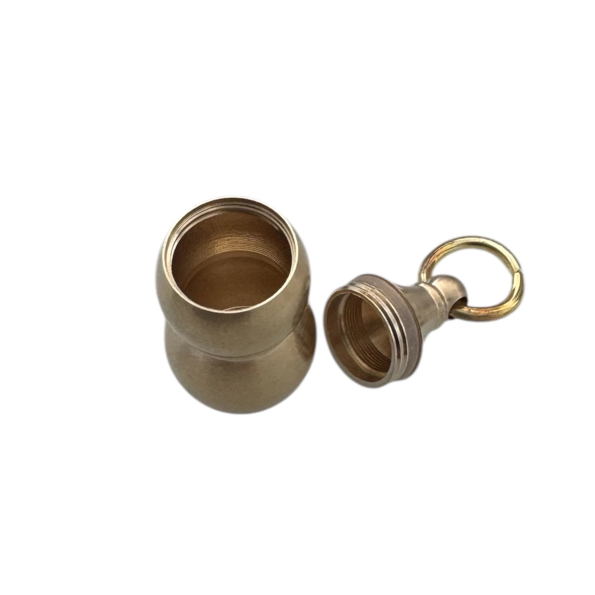 Mini-Schatztruhe in Kürbisform – Schlüsselanhänger & Kettenanhänger in Gold -  from DieBallerei