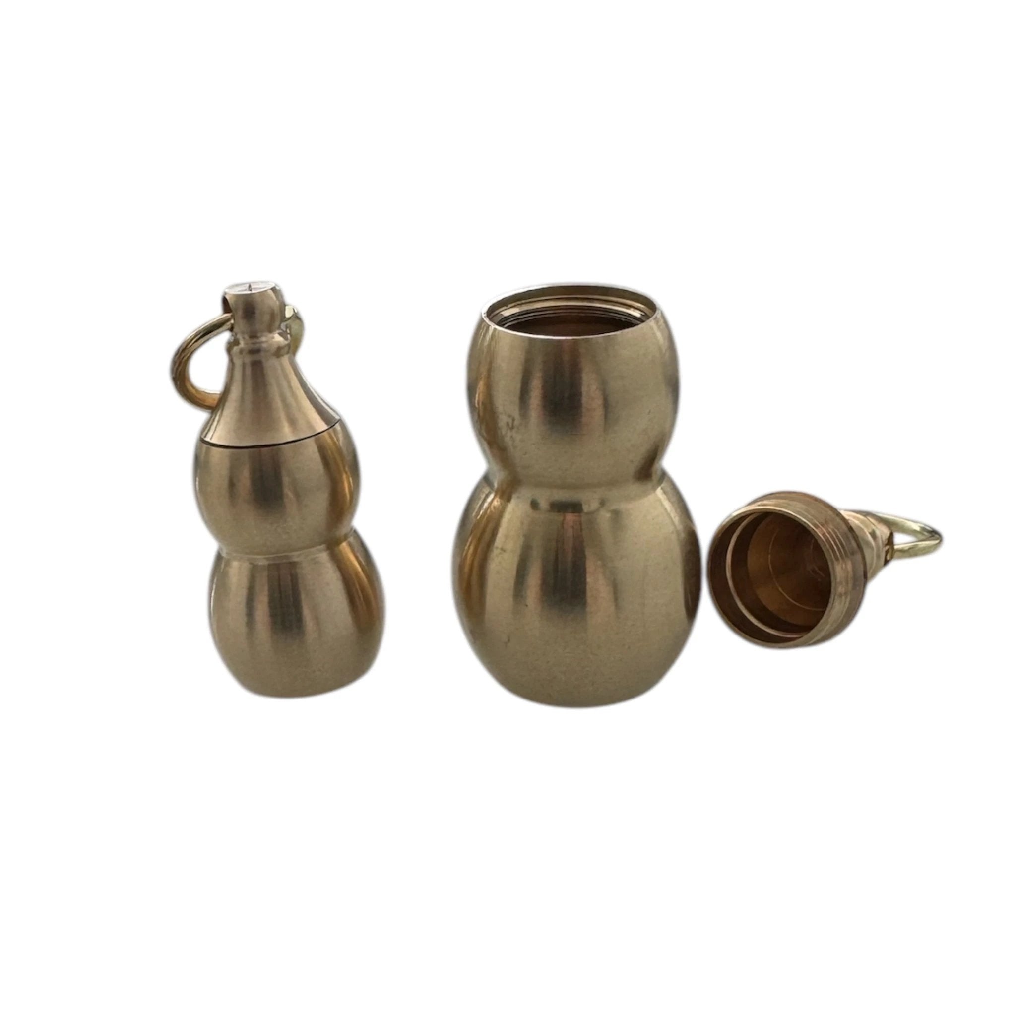 Mini-Schatztruhe in Kürbisform – Schlüsselanhänger & Kettenanhänger in Gold -  from DieBallerei