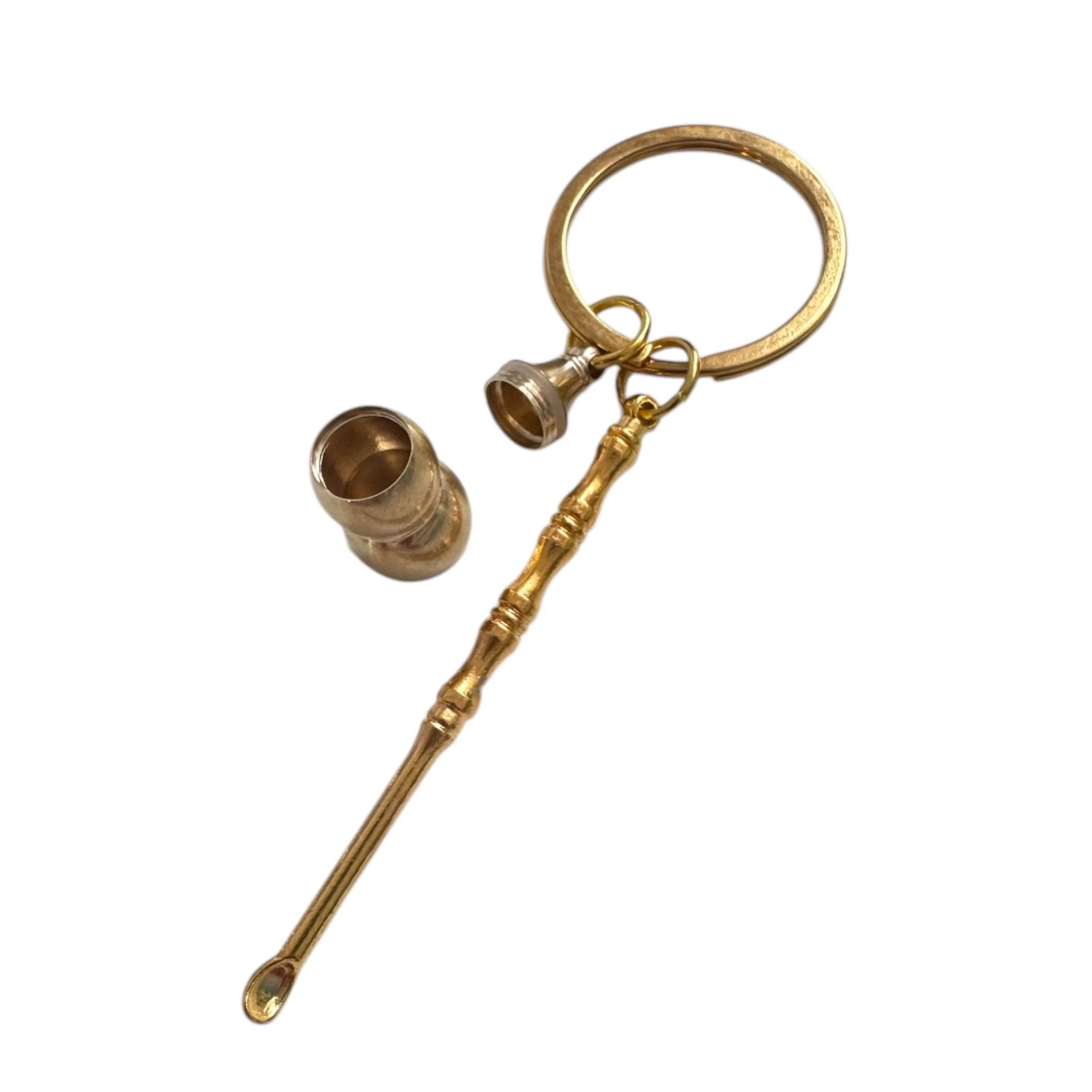 Goldener Mini-Löffel (Schlüssel-)Anhänger mit Geheimfach – Eleganz trifft Funktion -  from DieBallerei