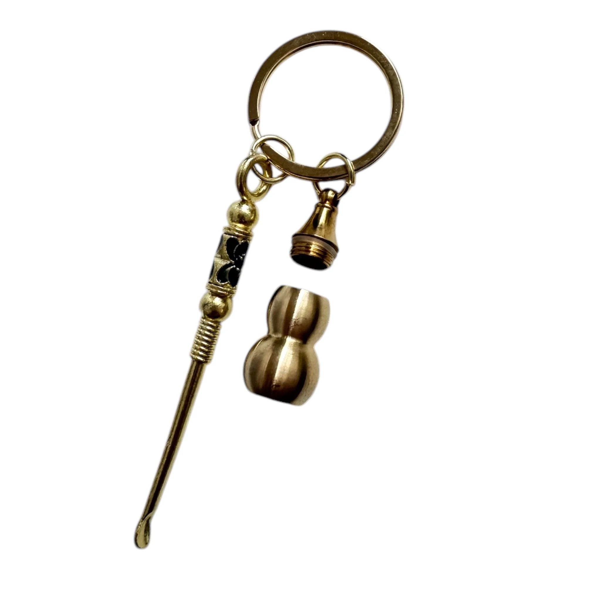 Mini-Löffel Schlüsselanhänger „Ornament“ Blau mit Geheimfach – Für bunte Momente unterwegs -  from DieBallerei