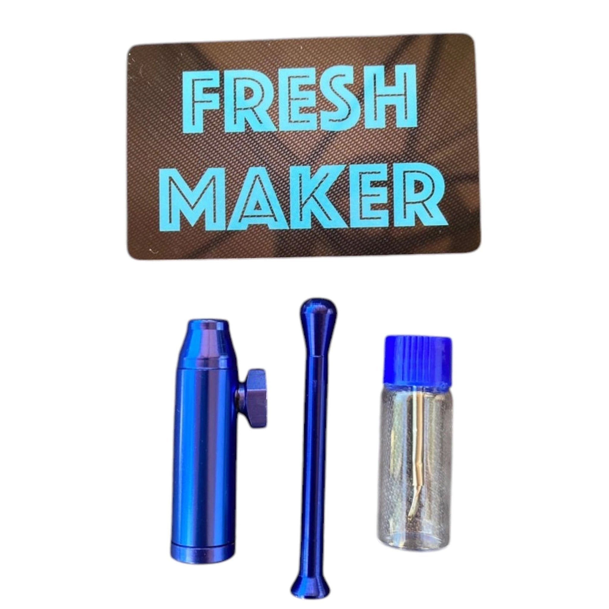 Poster Geschenk Set – Hack-Karte, Röhrchen, Spender & Plakat Neon Blau/Pink -  from DieBallerei