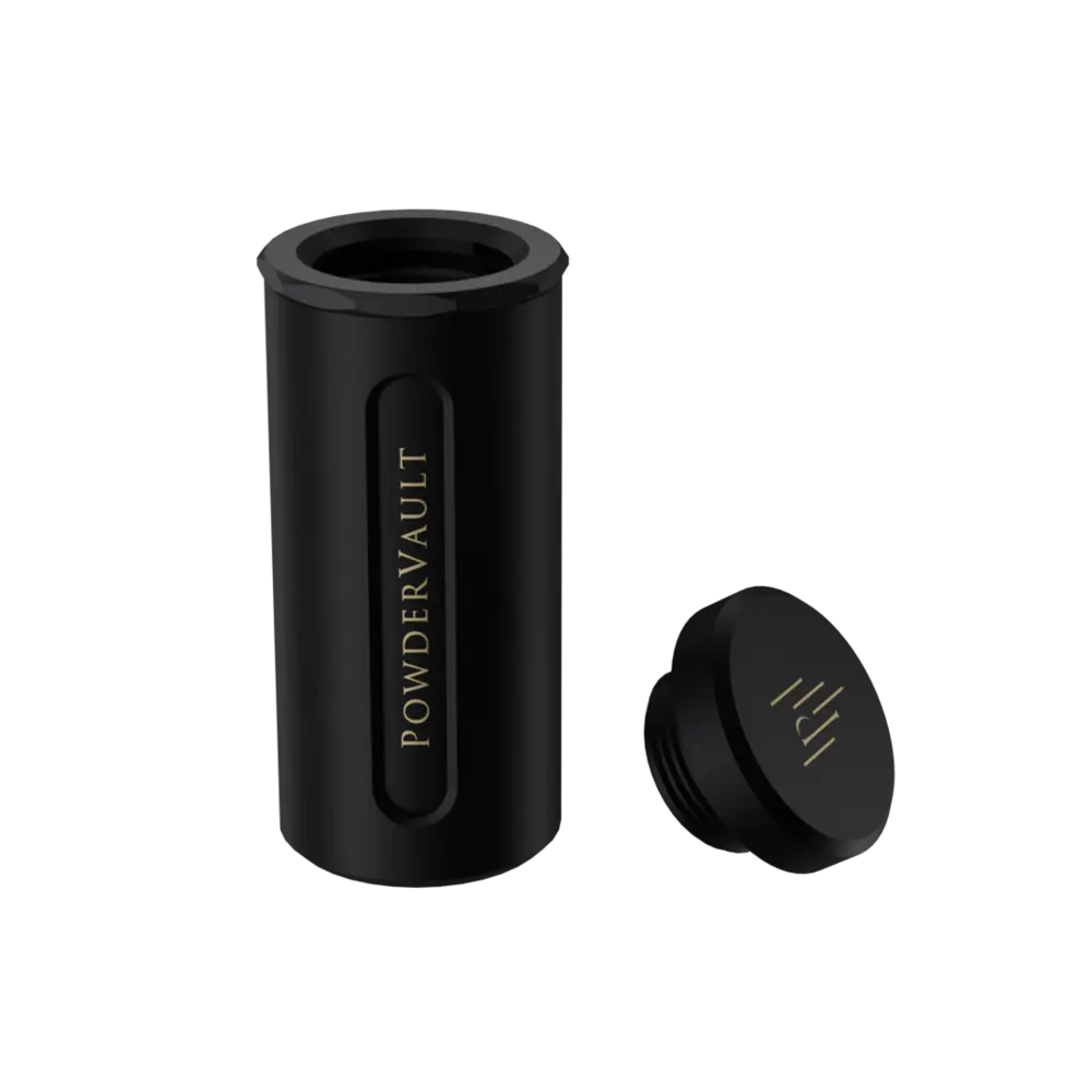 PowderVault PULVER-DOSIERER – Präzision und Kontrolle in Schwarz - Grinder from DieBallerei