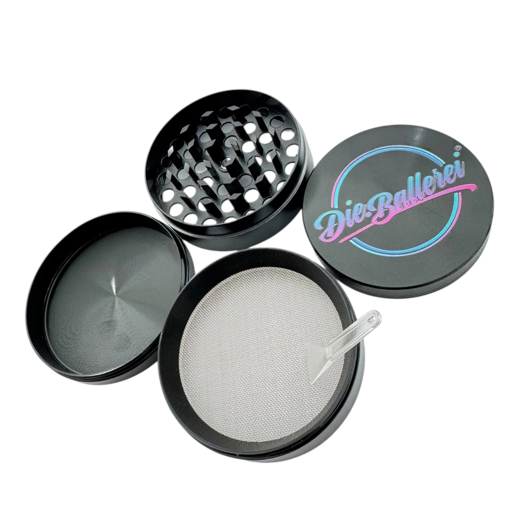 Robuster XXL Die.Ballerei Grinder in Schwarz – 63 mm Power mit Style - Grinder from DieBallerei