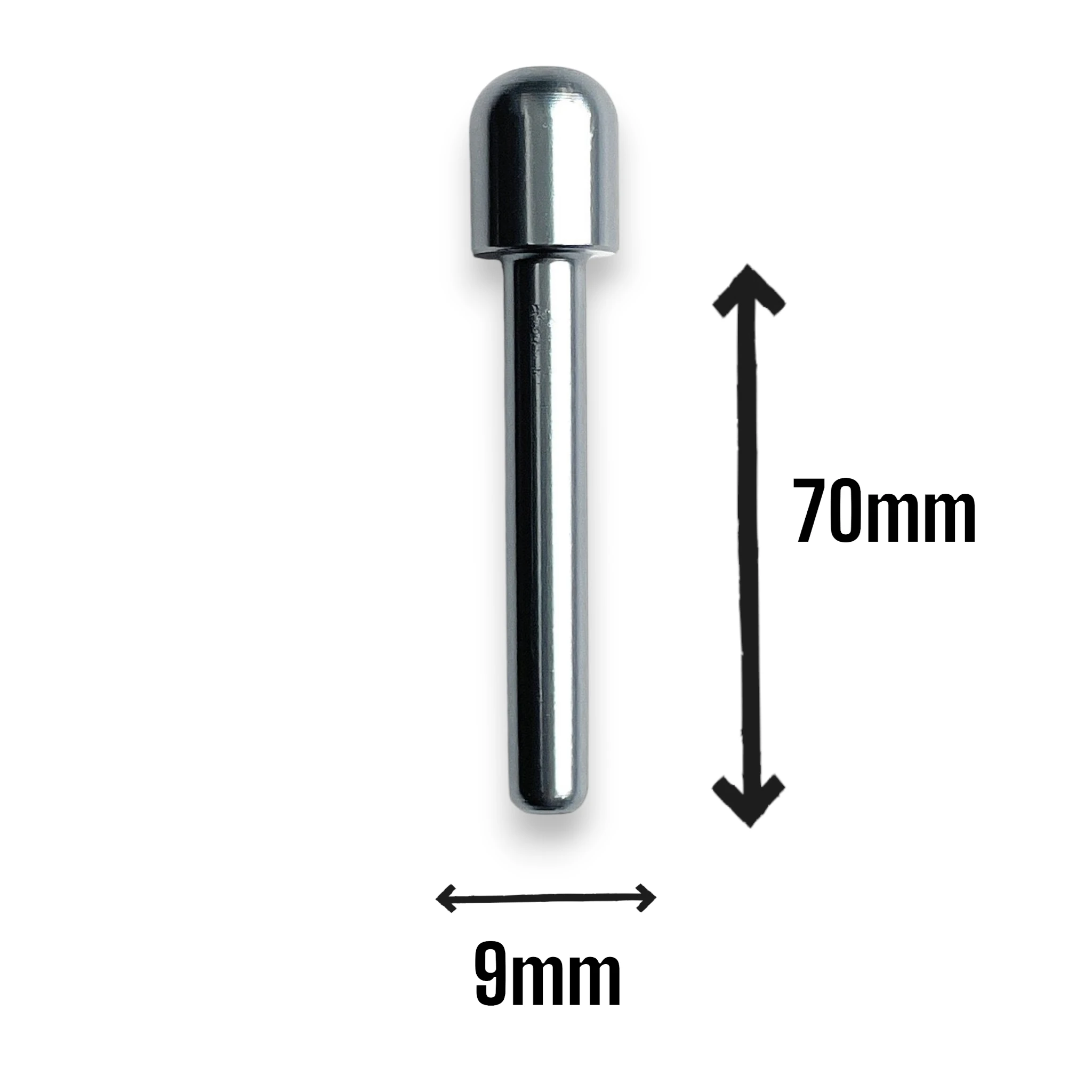 Extrem stabiles Aluminium Ziehröhrchen (70mm, Chrome) – Ergonomisch & Hochwertig -  from DieBallerei
