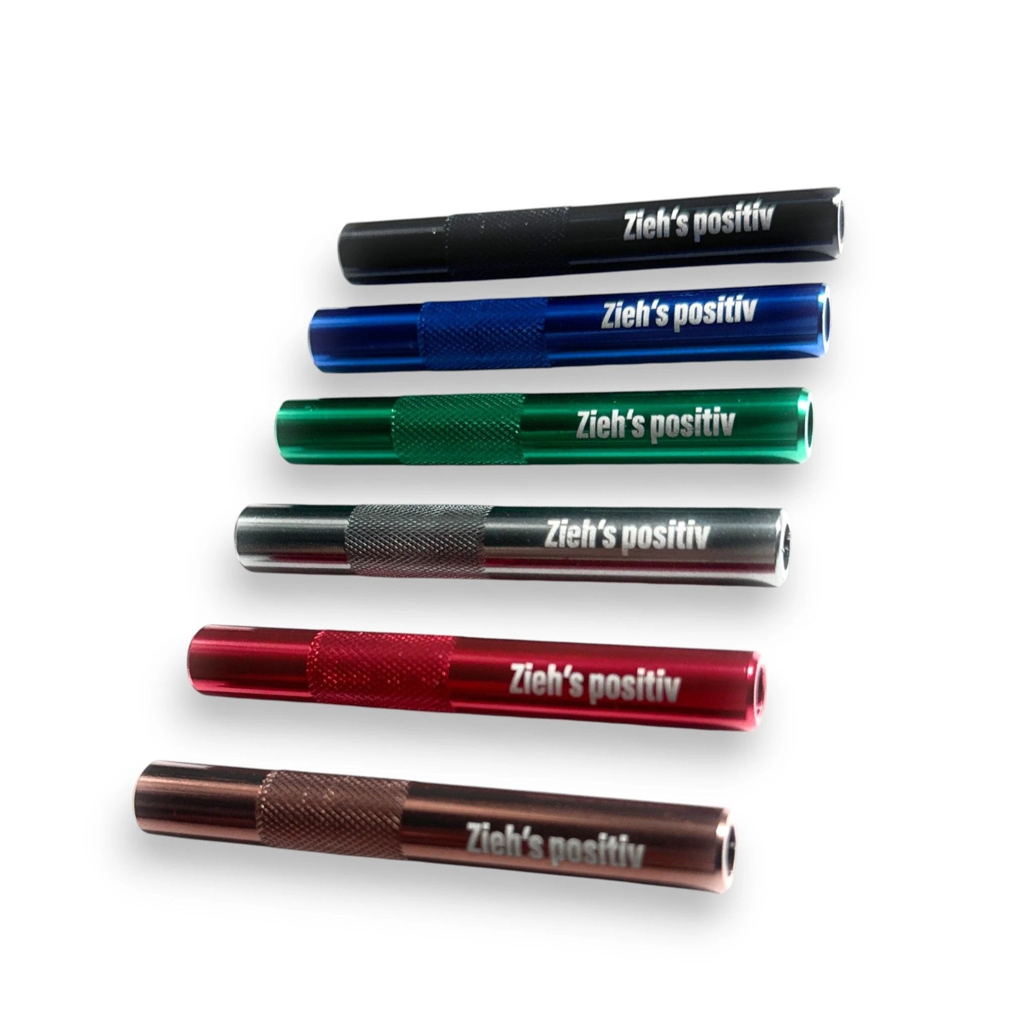 „Zieh’s Positiv“ Aluminium-Röhrchen – Stylisch & Funktional in 7 Farben -  from DieBallerei