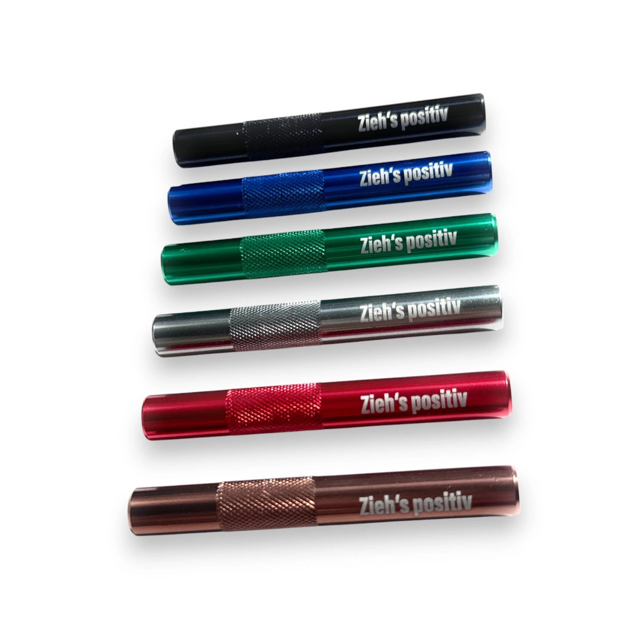 „Zieh’s Positiv“ Aluminium-Röhrchen – Stylisch & Funktional in 7 Farben -  from DieBallerei