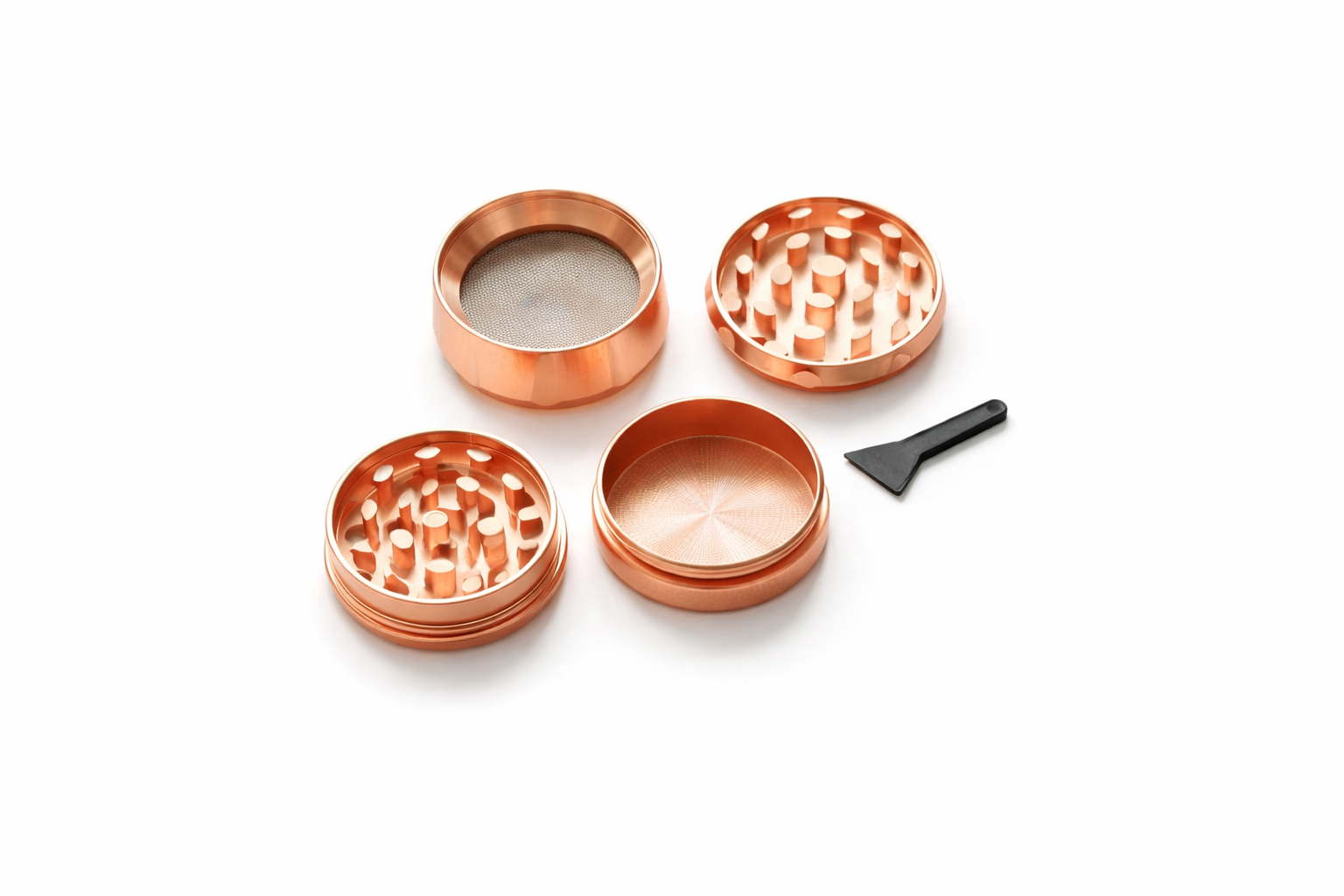 Rose Gold Grinder 40mm – Edles Design & Müheloses Mahlen