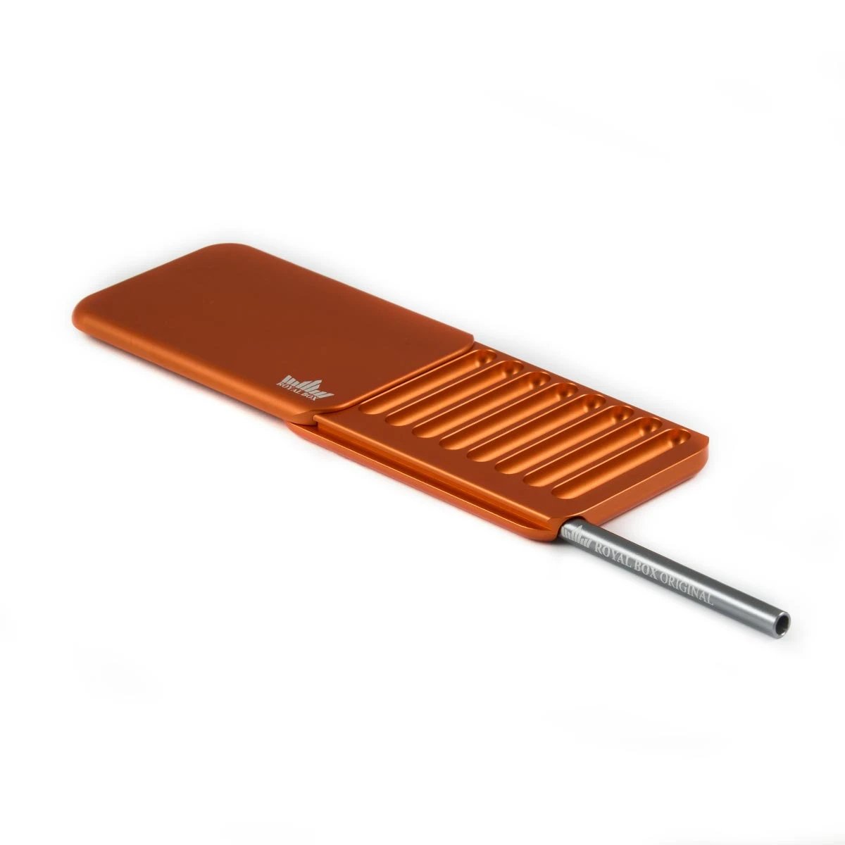 Royal Box B52 Orange – Stilvolle Aufbewahrung in Perfektion inkl. integriertem Röhrchen -  from DieBallerei