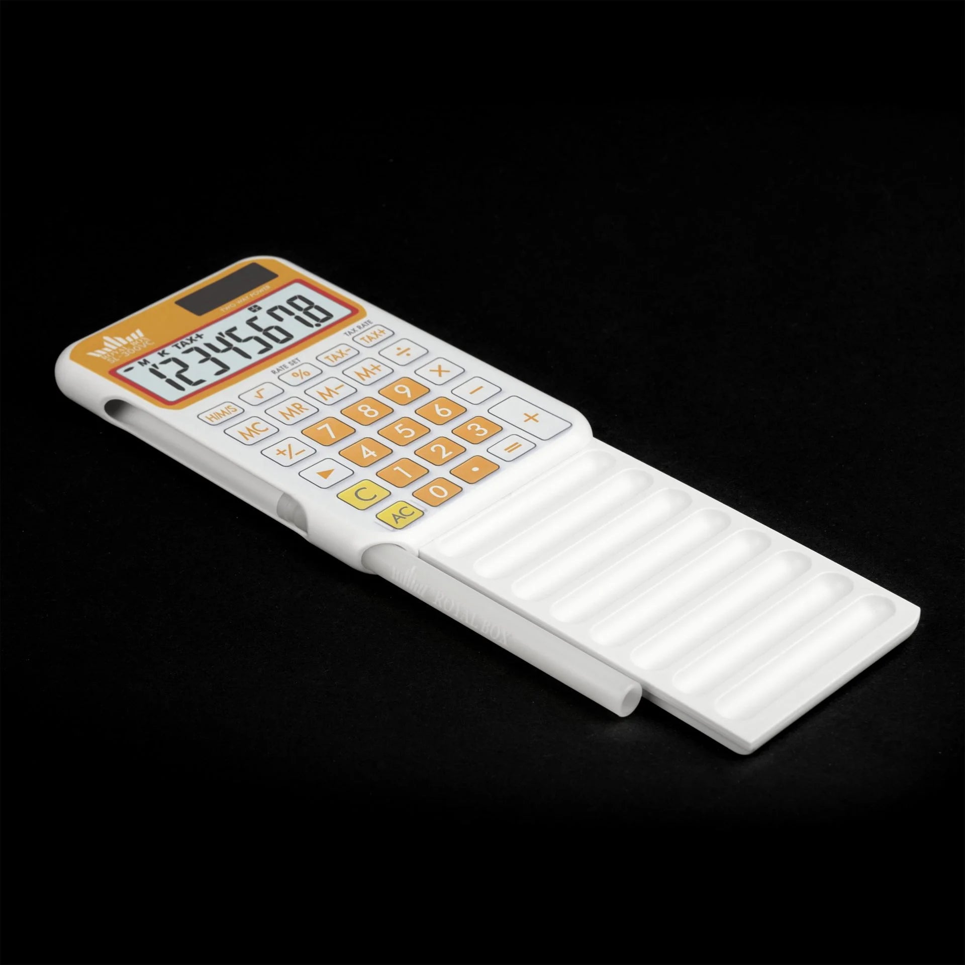 Royal Box Torpedo Calculator Edition – White Version im ikonischen Retro-Taschenrechner Design