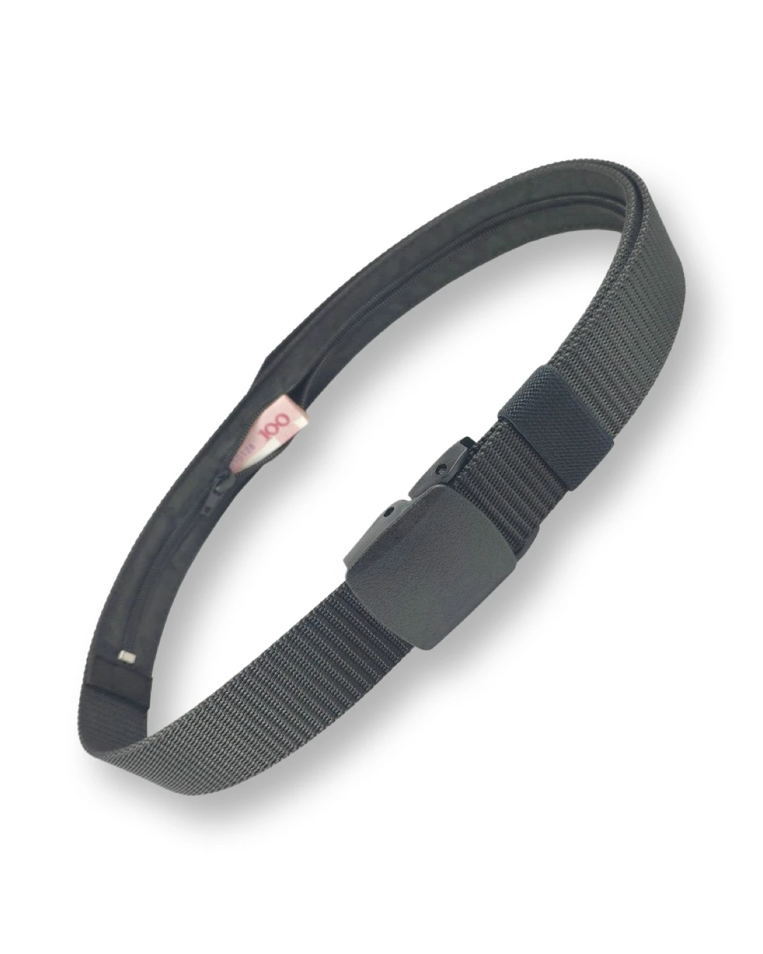 Schwarzer Gürtel mit Geheimfach – Sicherheit trifft Stil -  from DieBallerei