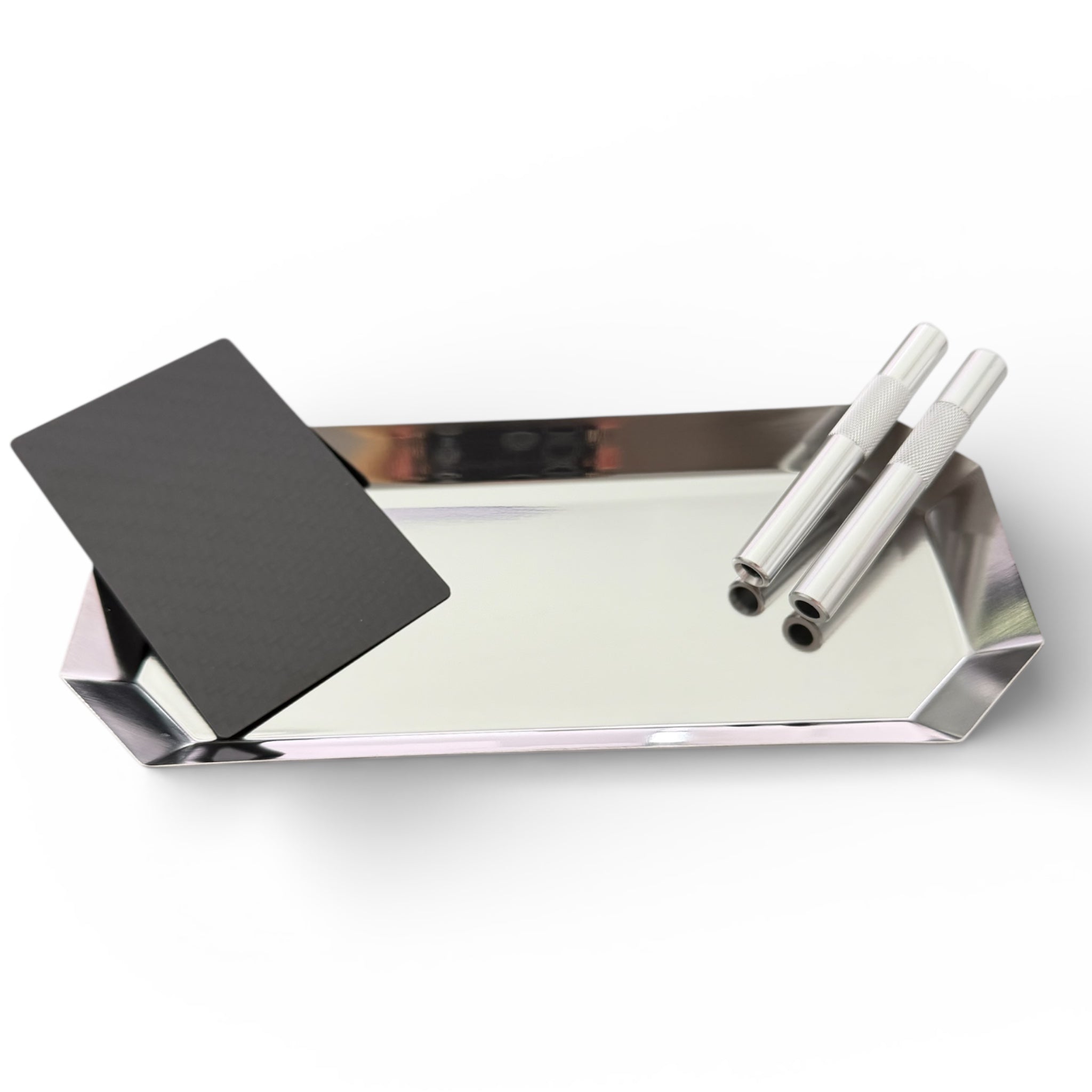 Set „Silver Oktogon“ – Stilvoll & hochwertig! Inkl. Carbon Karte und 2 Röhrchen