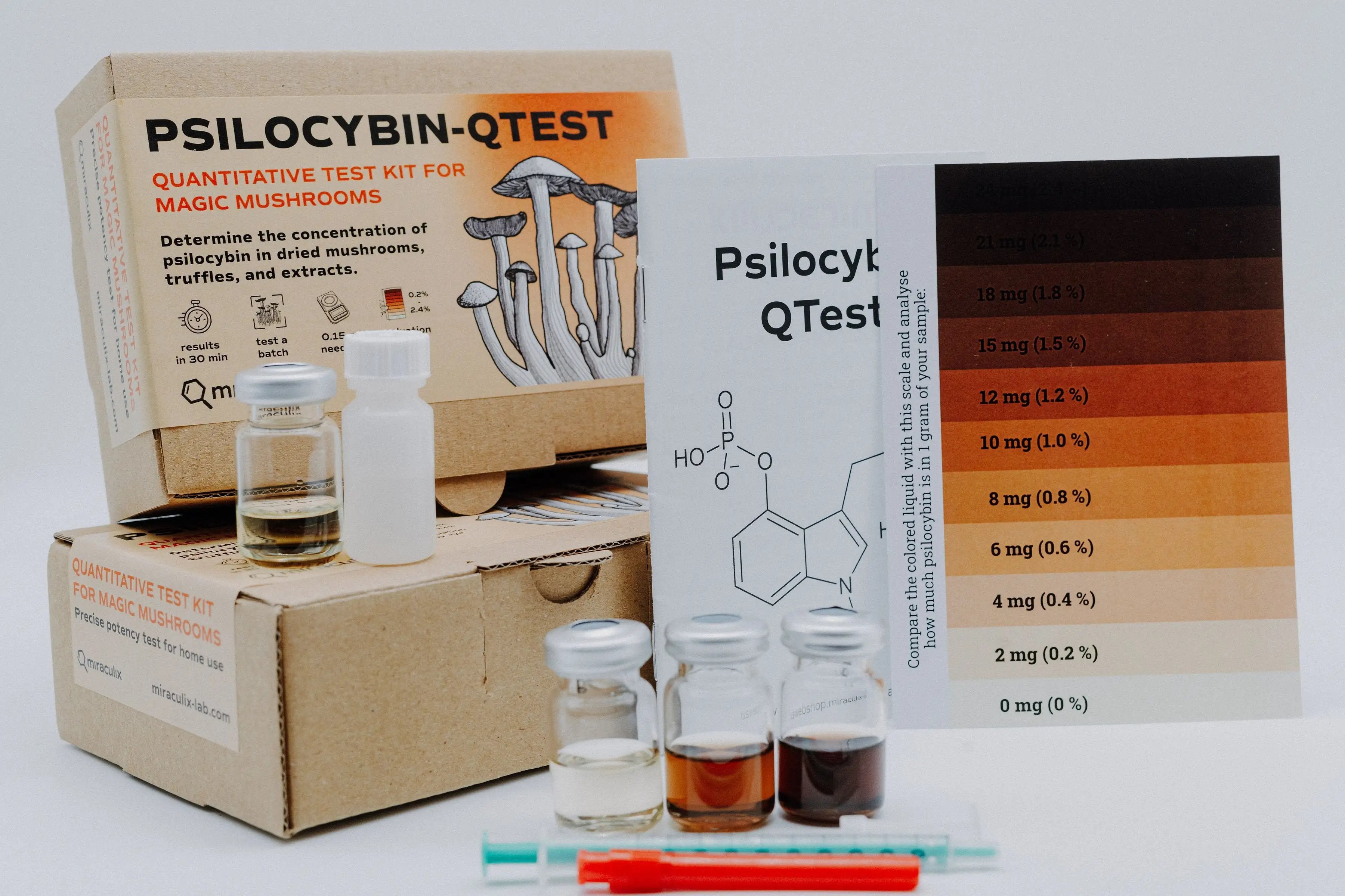 Miraculix Mobiler Schnelltest zur Bestimmung des Psilocybin-Gehalts (PSILO-QTest) -  from DieBallerei