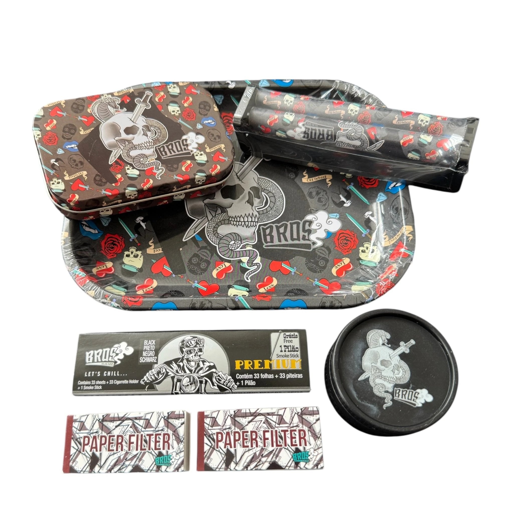 Skull Style Bros Smoking-Set – Alles drin für dein nächstes Abenteuer! -  from DieBallerei