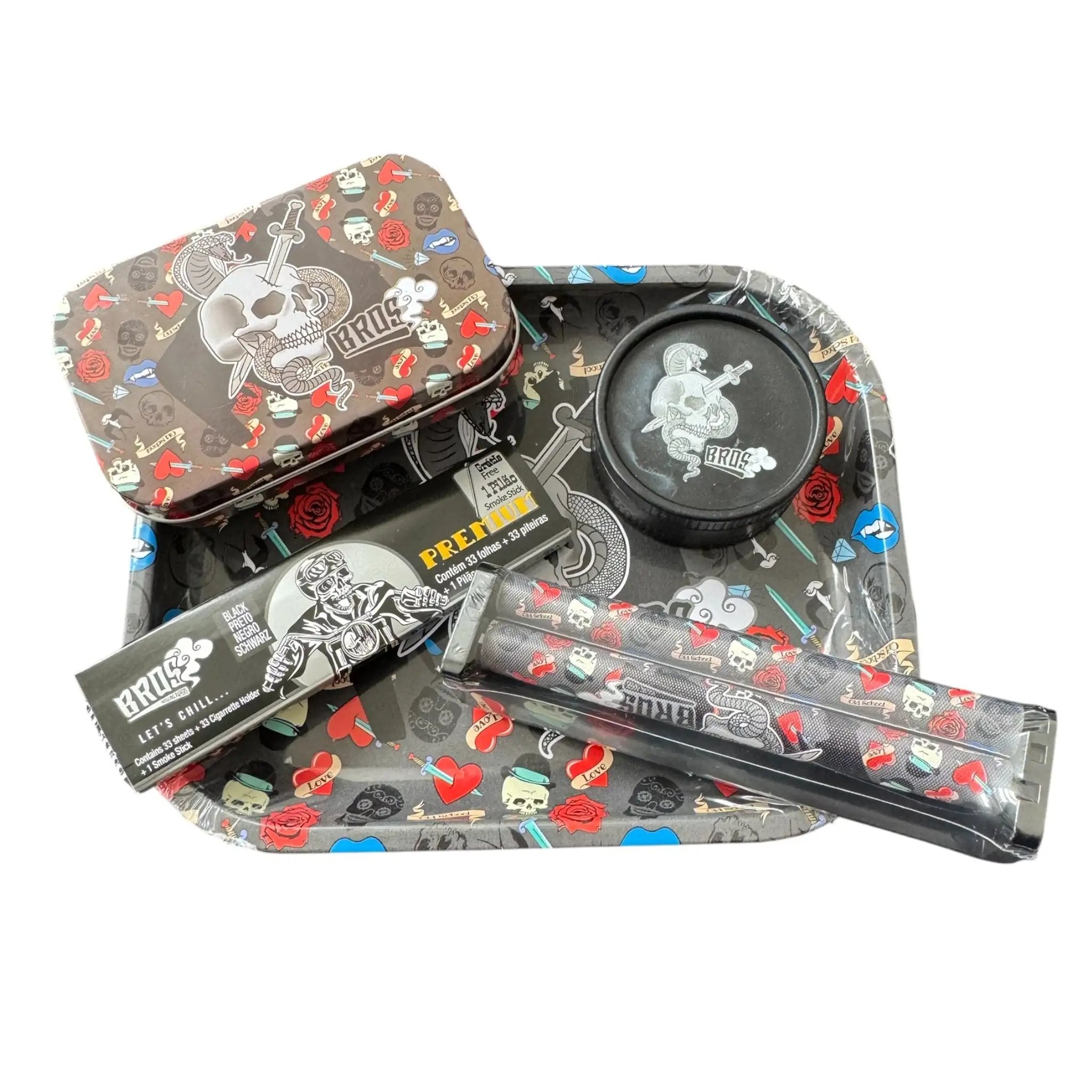 Skull Style Bros Smoking-Set – Alles drin für dein nächstes Abenteuer! -  from DieBallerei