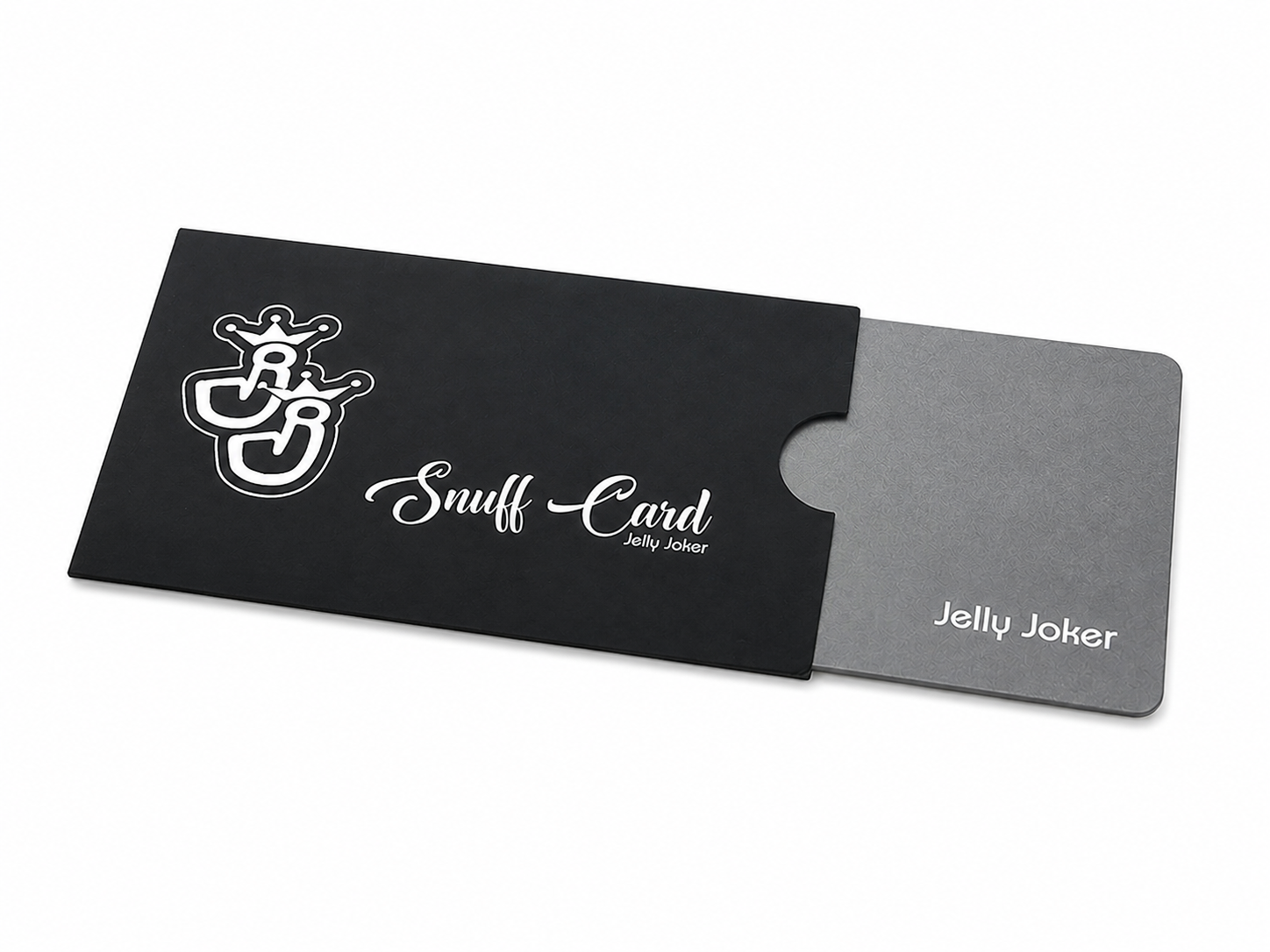 Snuff Card / Hack-Karte „Jelly Joker“ – Mattes Edelstahl-Design mit Stil 🃏✨