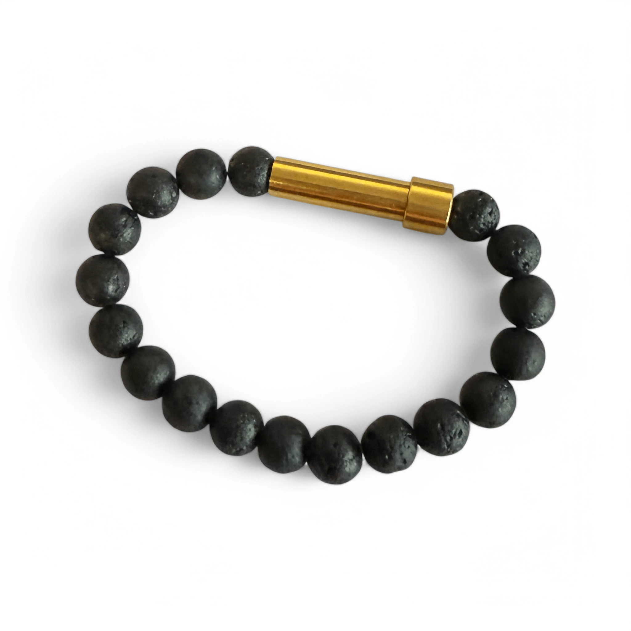 Stylisches Onyx-Armband mit Füllbarer Kapsel – Deine perfekte Mischung aus Stil und Funktion schwarz/gold - Anhänger from DieBallerei