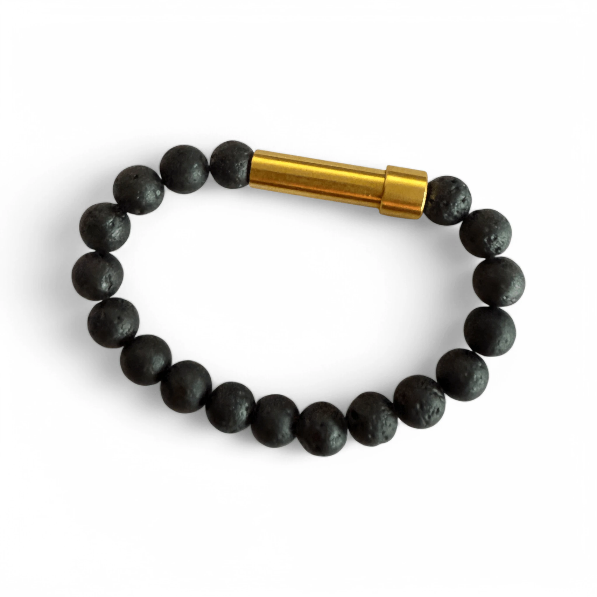 Stylisches Onyx-Armband mit Füllbarer Kapsel – Deine perfekte Mischung aus Stil und Funktion schwarz/gold - Anhänger from DieBallerei