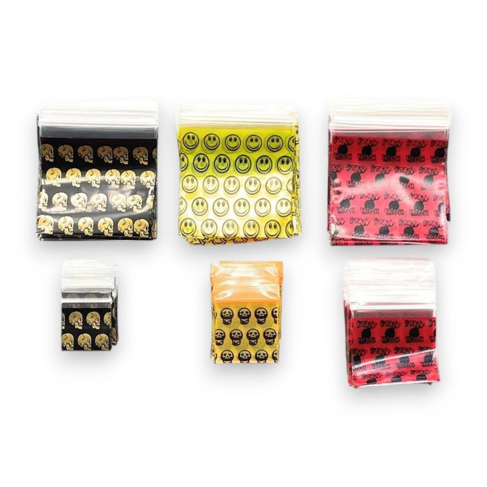 Tütchen-Set (60 Stück) – Wiederverschließbare ZIP-Lock Beutel in Verschiedenen Größen & Farben -  from DieBallerei