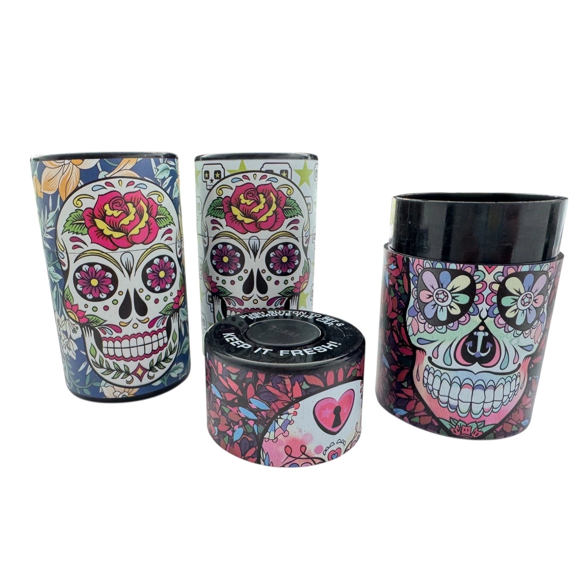 Vakuum-Aufbewahrungsdose mit Skull-Design – Mit Push-Button Verschluss -  from DieBallerei