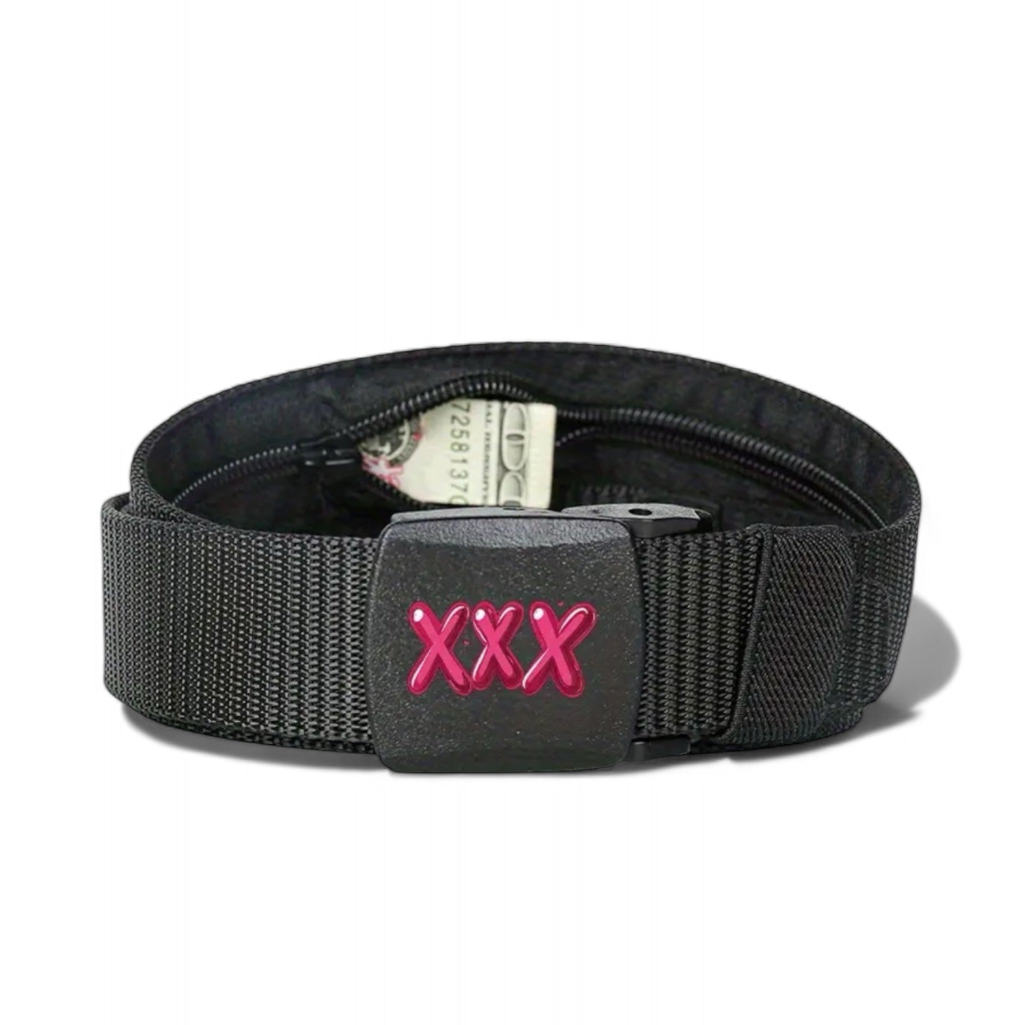 Versteck-Gürtel mit XXX-Schnalle – Dein geheimer Tresor unterwegs