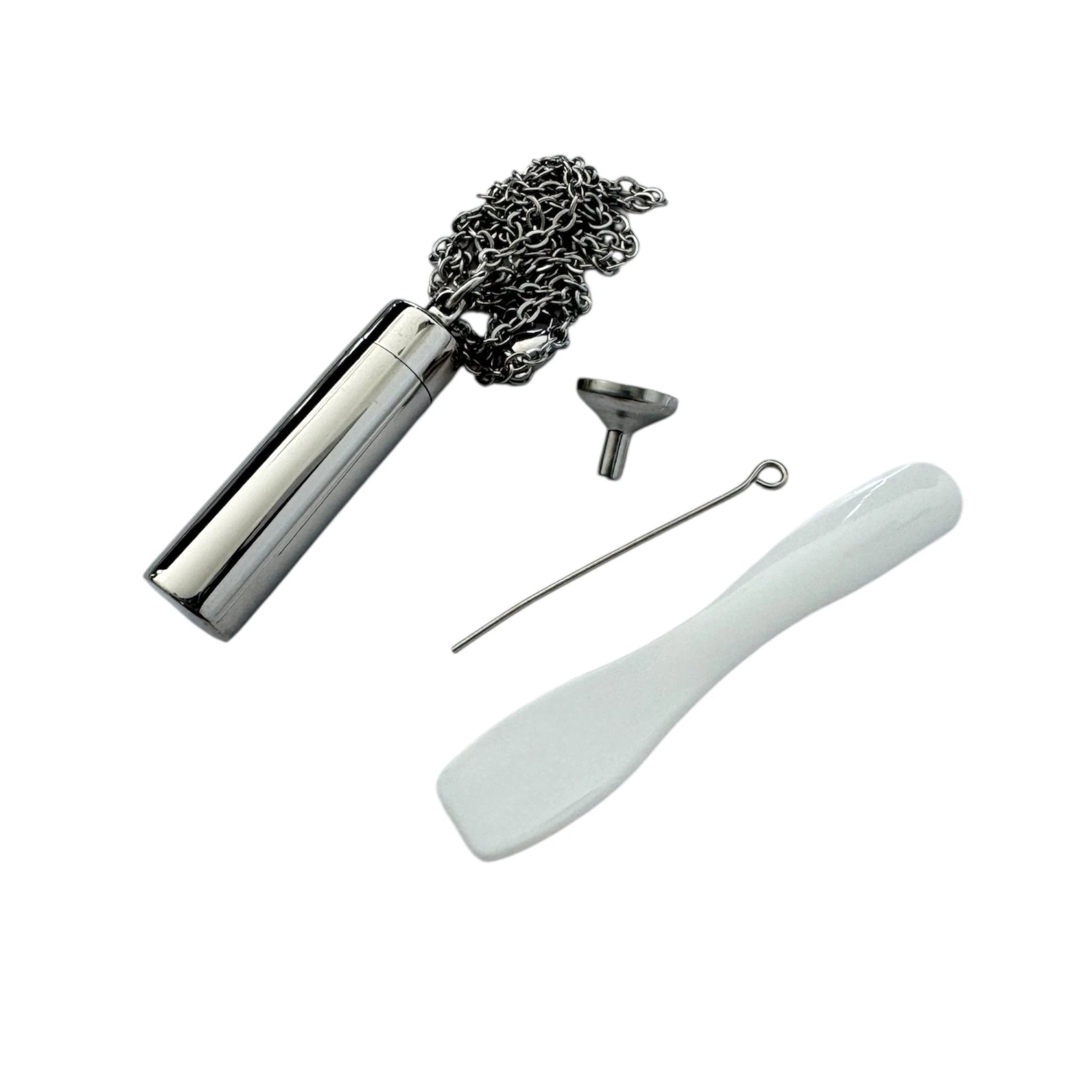 Versteck-Kette mit Glasbehälter – inkl. Zubehör & Samtbeutel -  from DieBallerei