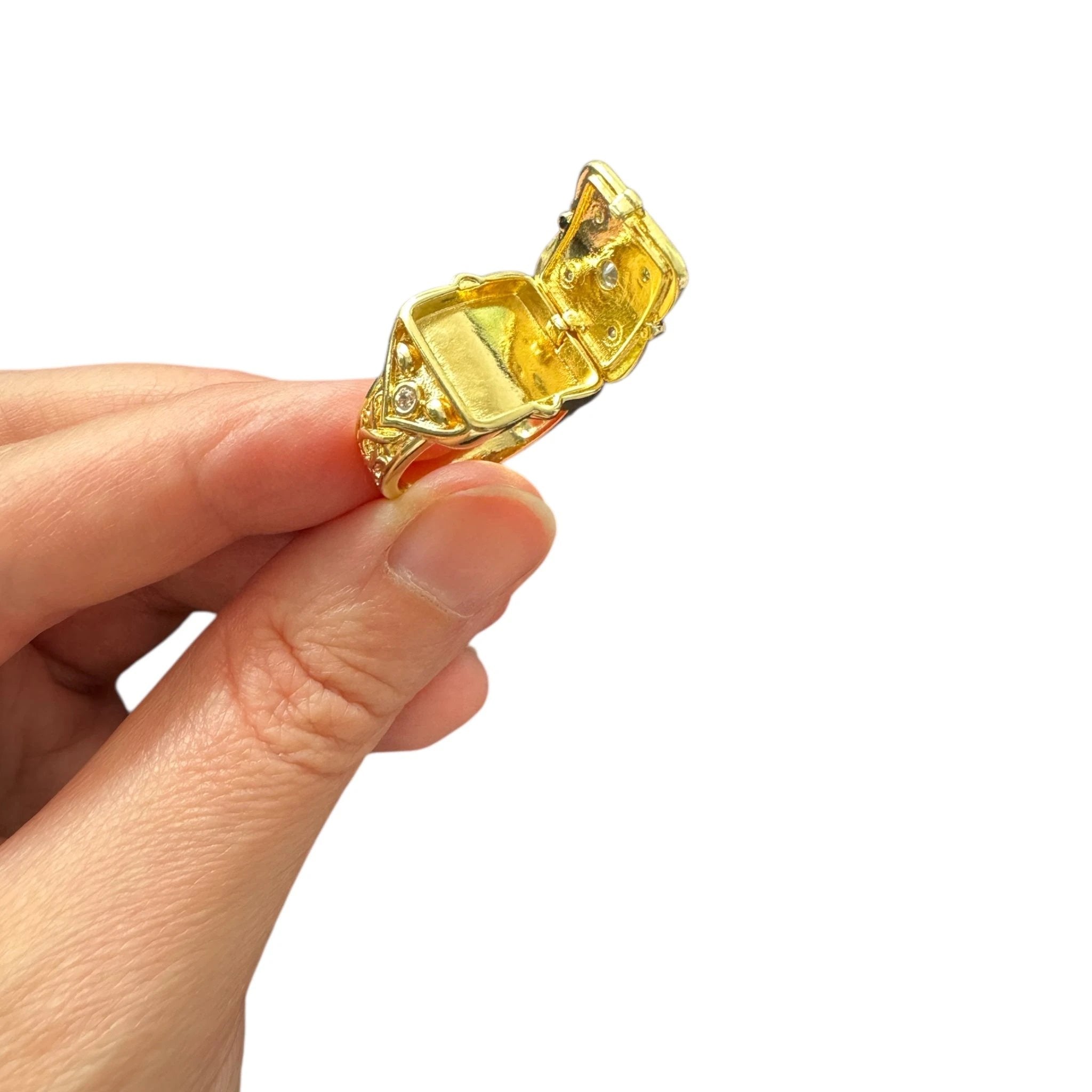 Versteckring "Golden Glamour" – Unauffällig. Clever. Sicher.