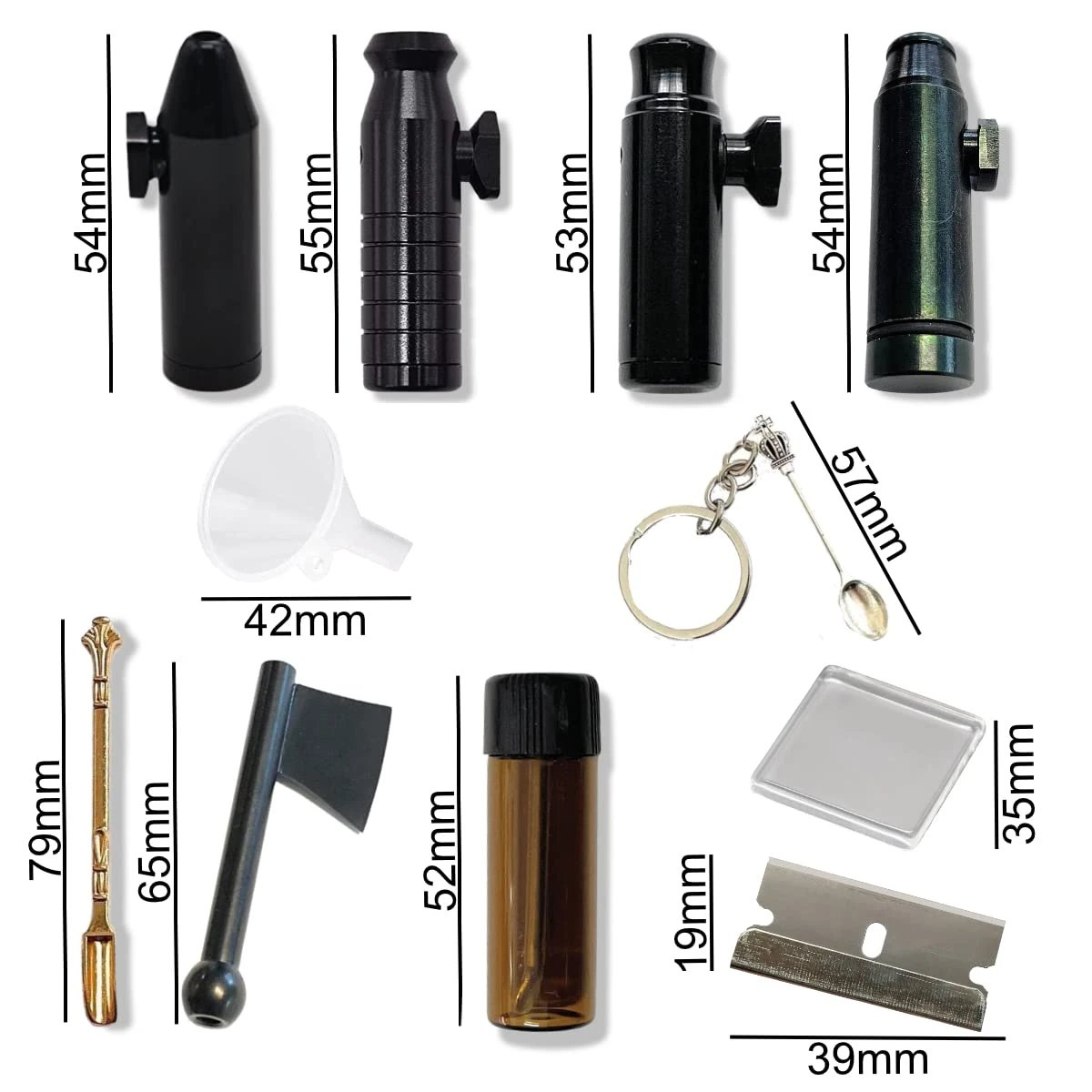 Vorratsbehälter Case – Komplettset mit 4 Aluminium Dosierern & Zubehör -  from DieBallerei