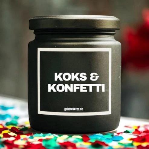 Geilste Kerze – Duftkerze „Koks & Konfetti“ -  from DieBallerei