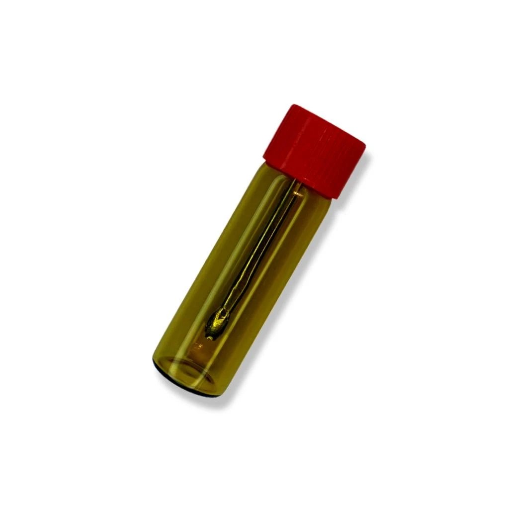 Baller-Fläschchen mit Teleskoplöffel – Braun mit rotem Deckel -  from DieBallerei