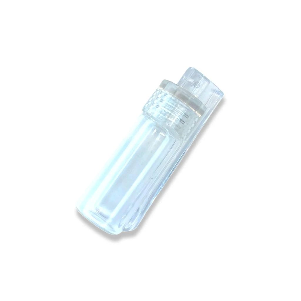 1 Großer Glas-Spender mit klappbarem Löffel & Mini-Trichter – Klar oder Braun mit transparentem Deckel -  from DieBallerei