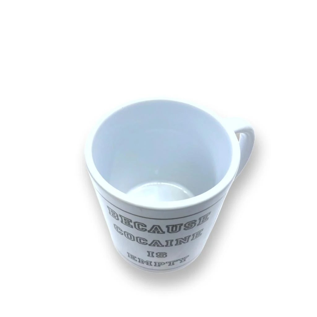 Lustige Tasse "Because Cocaine is Empty" – Hochwertiges Porzellan -  from DieBallerei